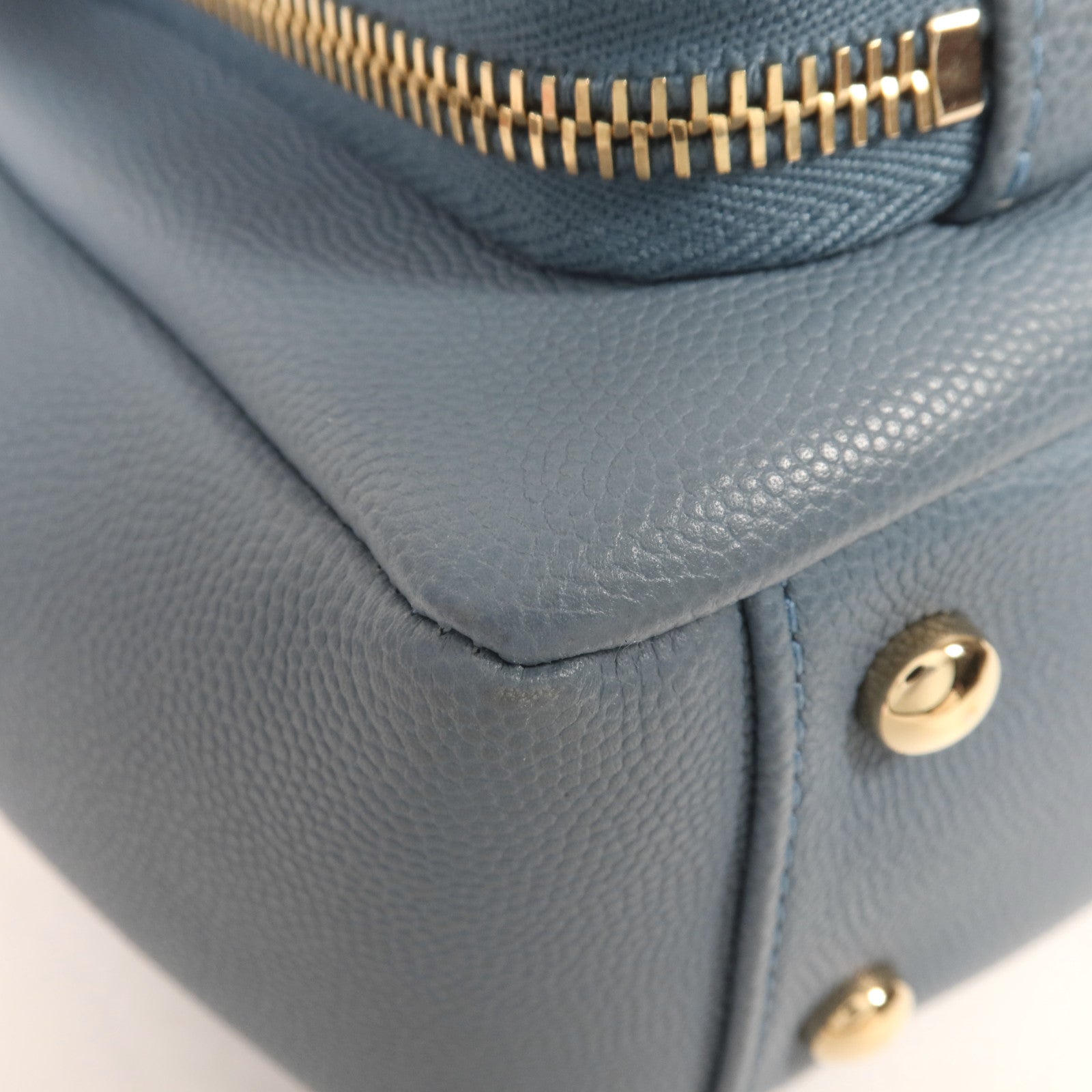 CHANEL 牛皮皮革Chain Shoulder金扣手挽肩背兩用袋