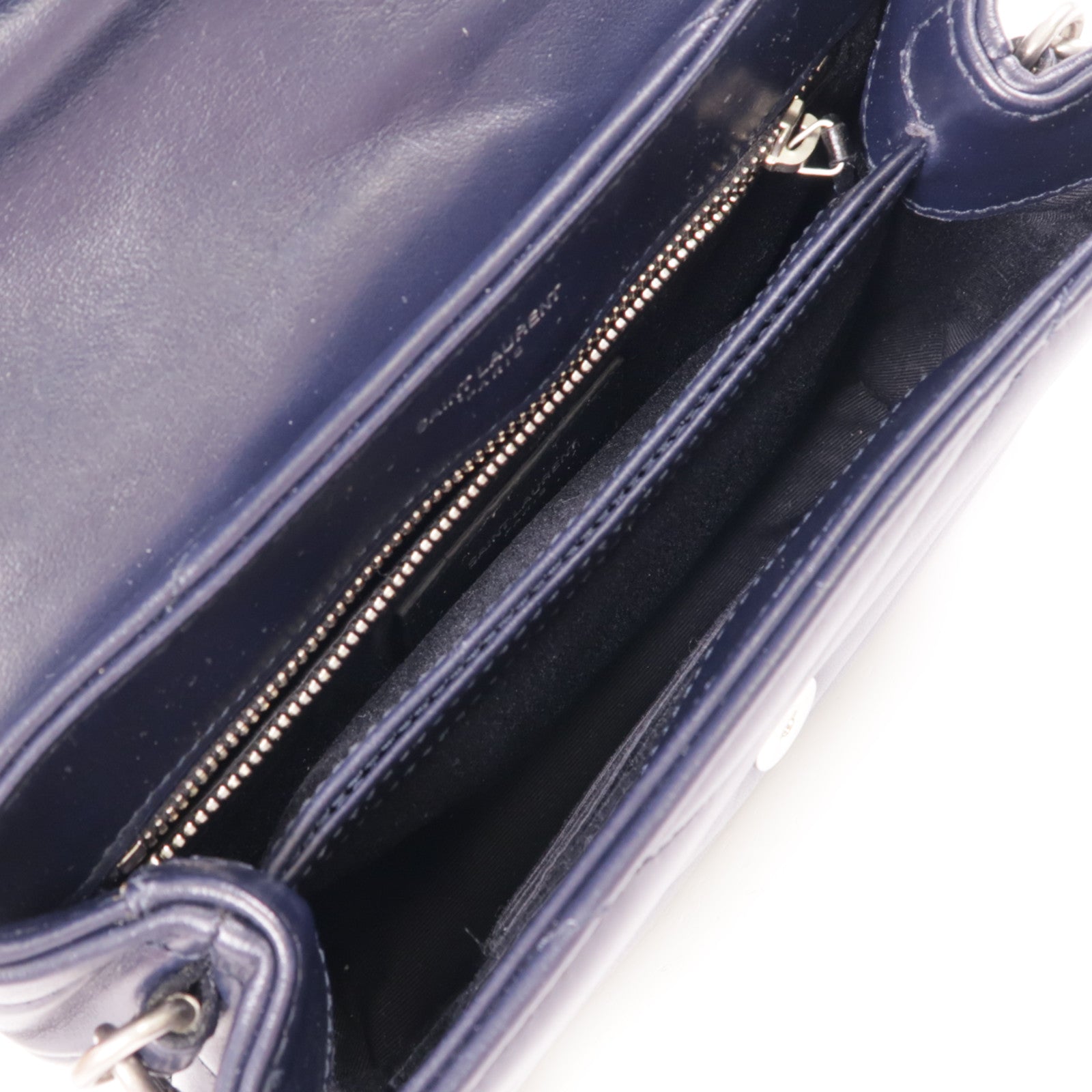 SAINT LAURENT 牛皮皮革Lou Lou銀扣肩背袋