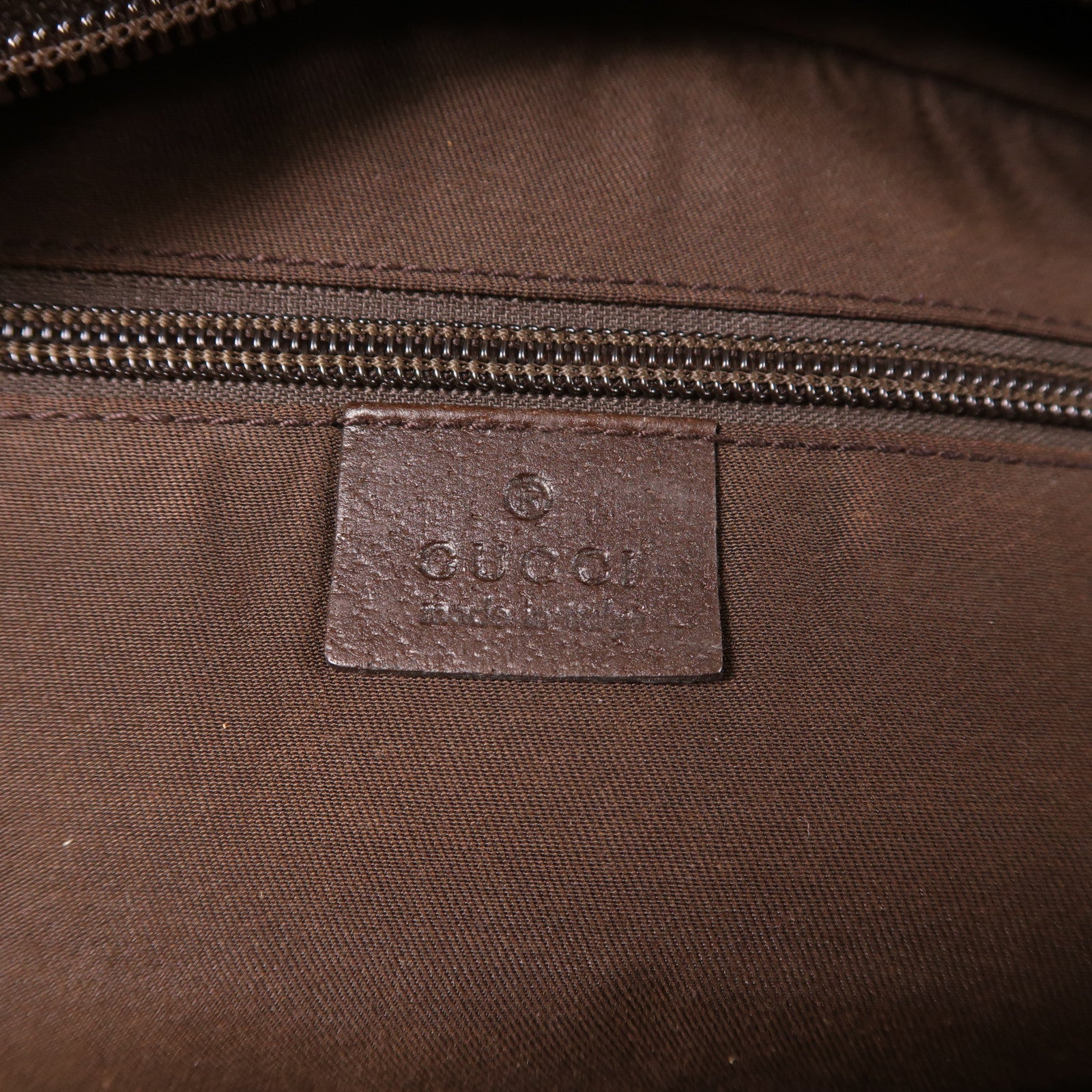GUCCI 帆布GG Boston Bag波士頓包棕色