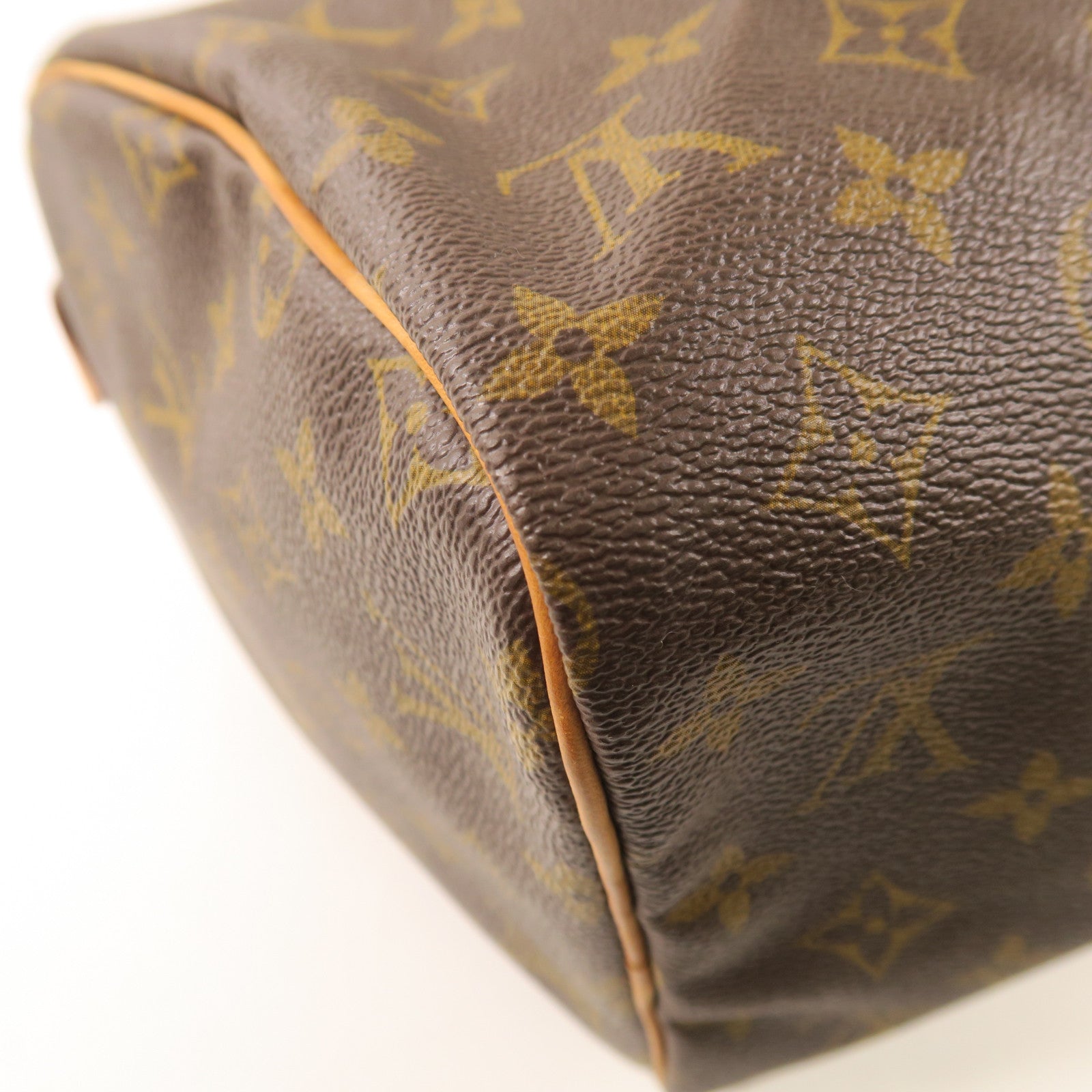 LOUIS VUITTON Monogram Speedy 30金扣手挽袋啡色