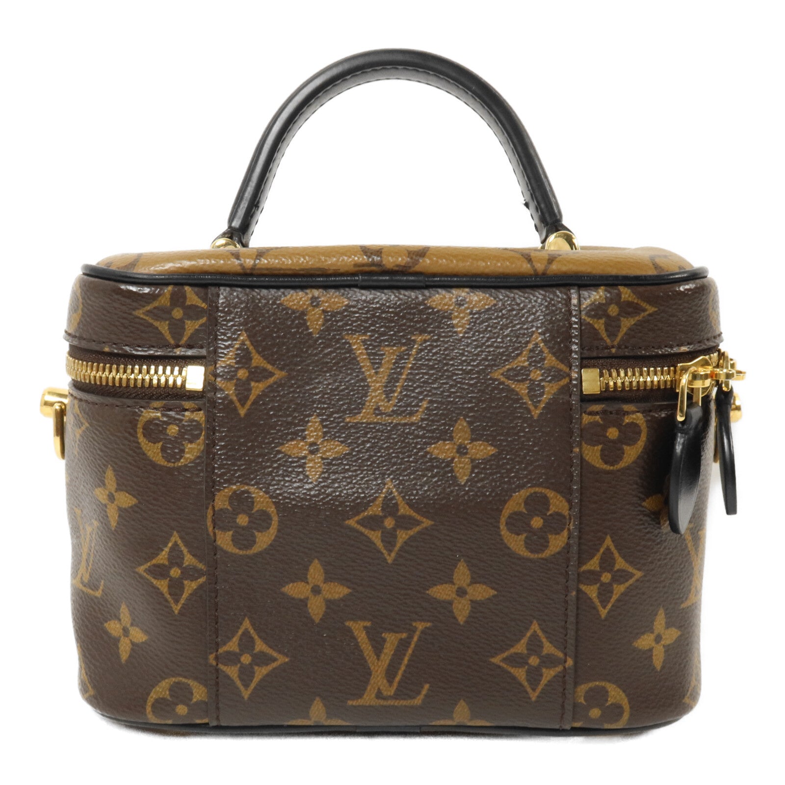 LOUIS VUITTON Monogram Reverse Vanity PM鏈帶手挽肩背兩用袋