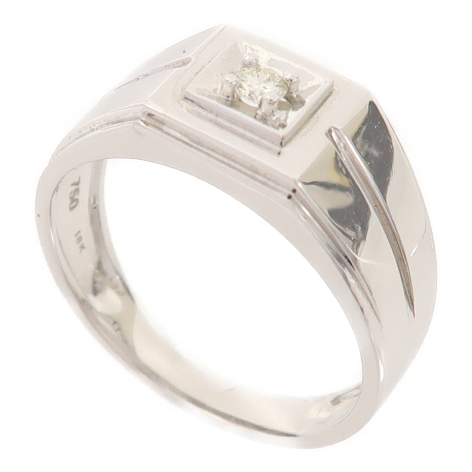 JEWELRY 【激減優惠】18K白金Diamond Ring戒指US#9.5