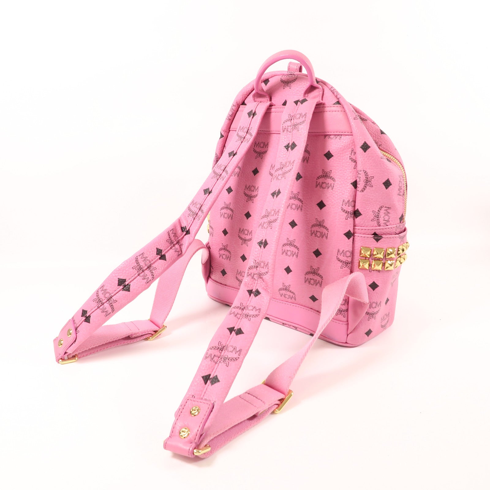 MCM 皮革Rucksack金扣背包