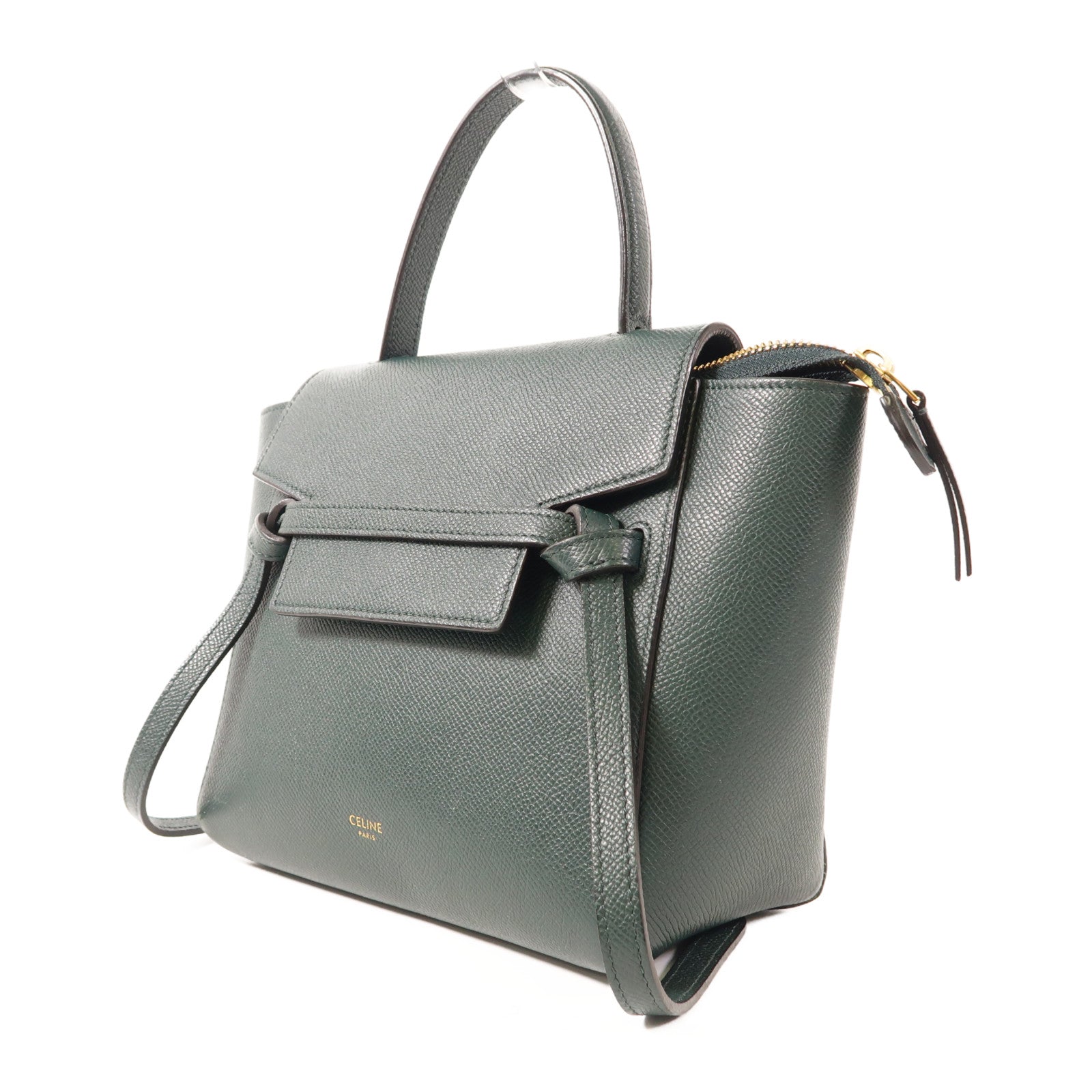 CELINE 牛皮皮革Belt Bag金扣手挽肩背兩用袋