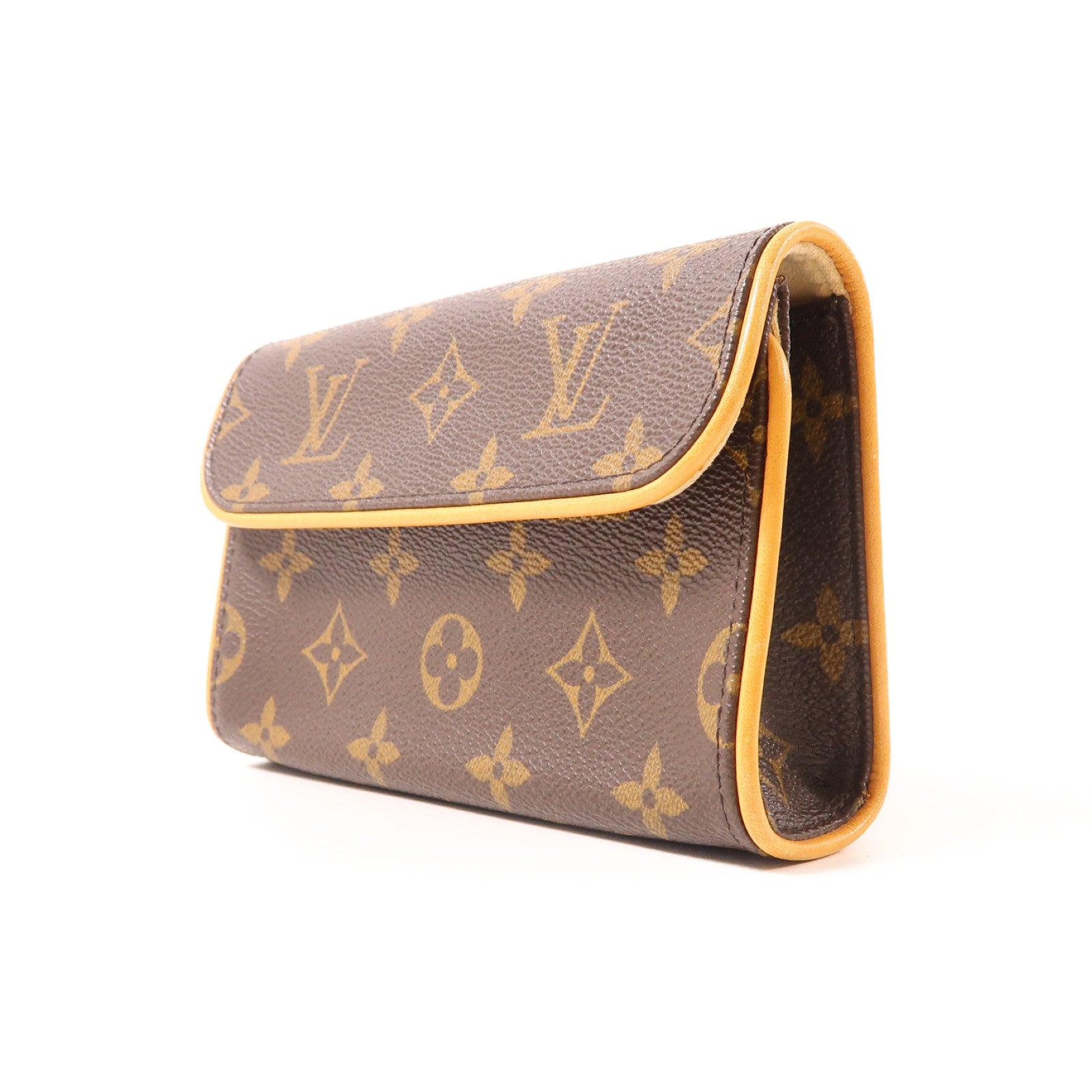 LOUIS VUITTON Monogram Pochette Florentine金扣腰包啡色