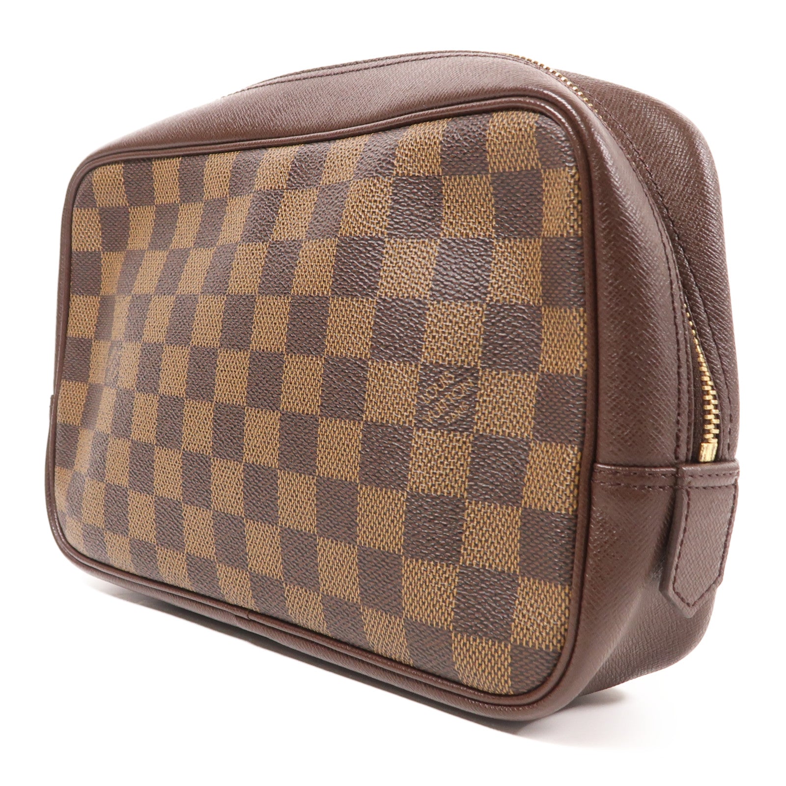 LOUIS VUITTON Damier Trousse Toilette金扣手拿包