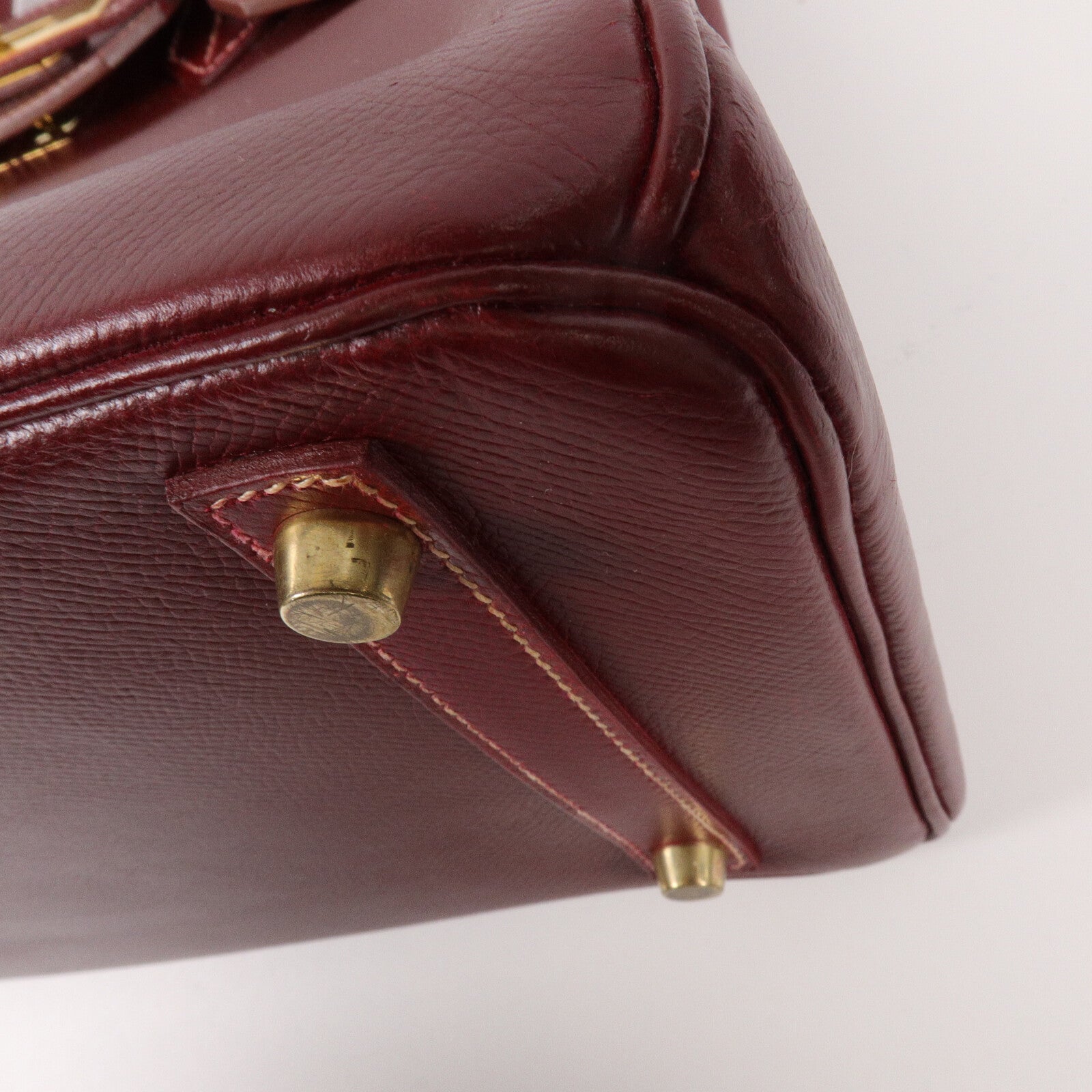 HERMES Epsom皮革Birkin 30手挽袋Rouge H