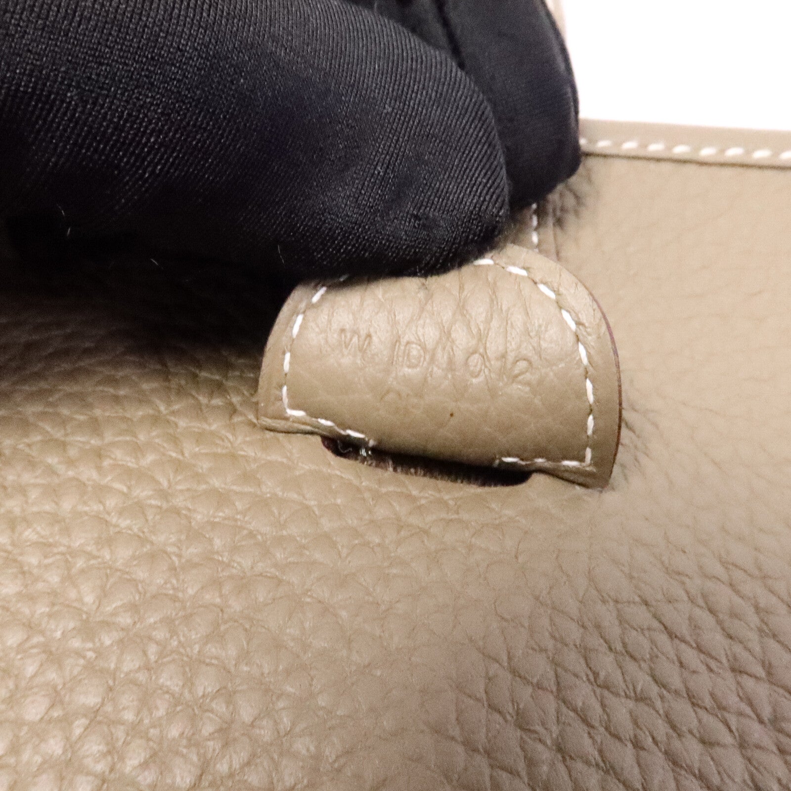HERMES Clemence皮革Evelyne PM肩背袋Etoupe
