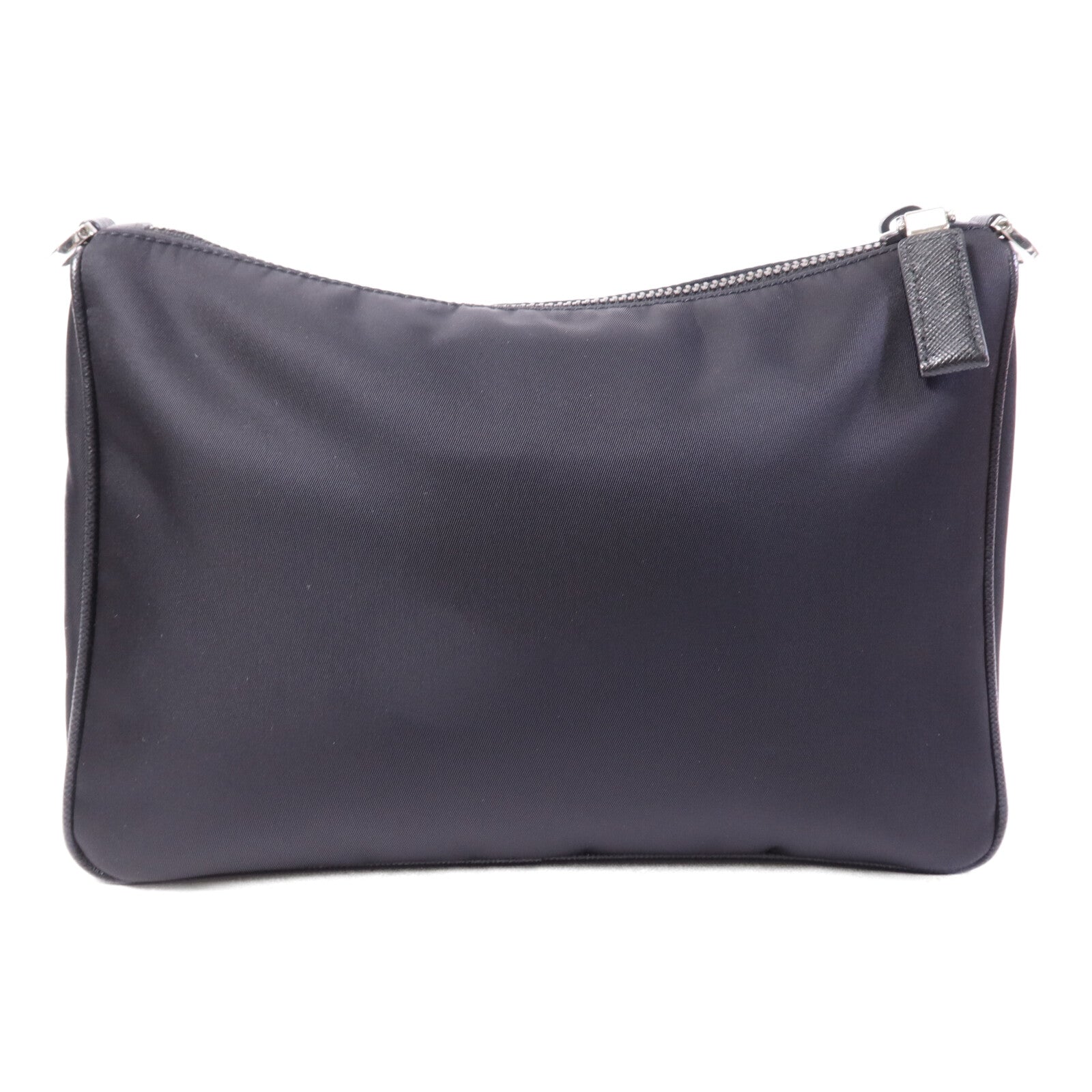 PRADA 尼龍Messenger Bag銀扣肩背袋