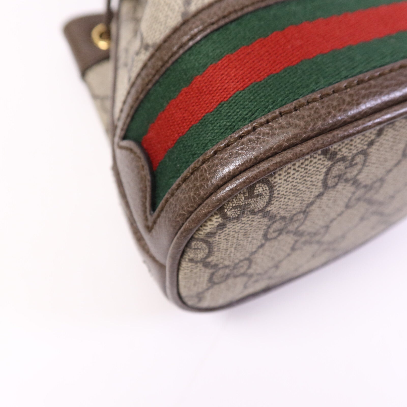GUCCI 塗層帆布Ophidia Mini Bucket金扣肩背袋