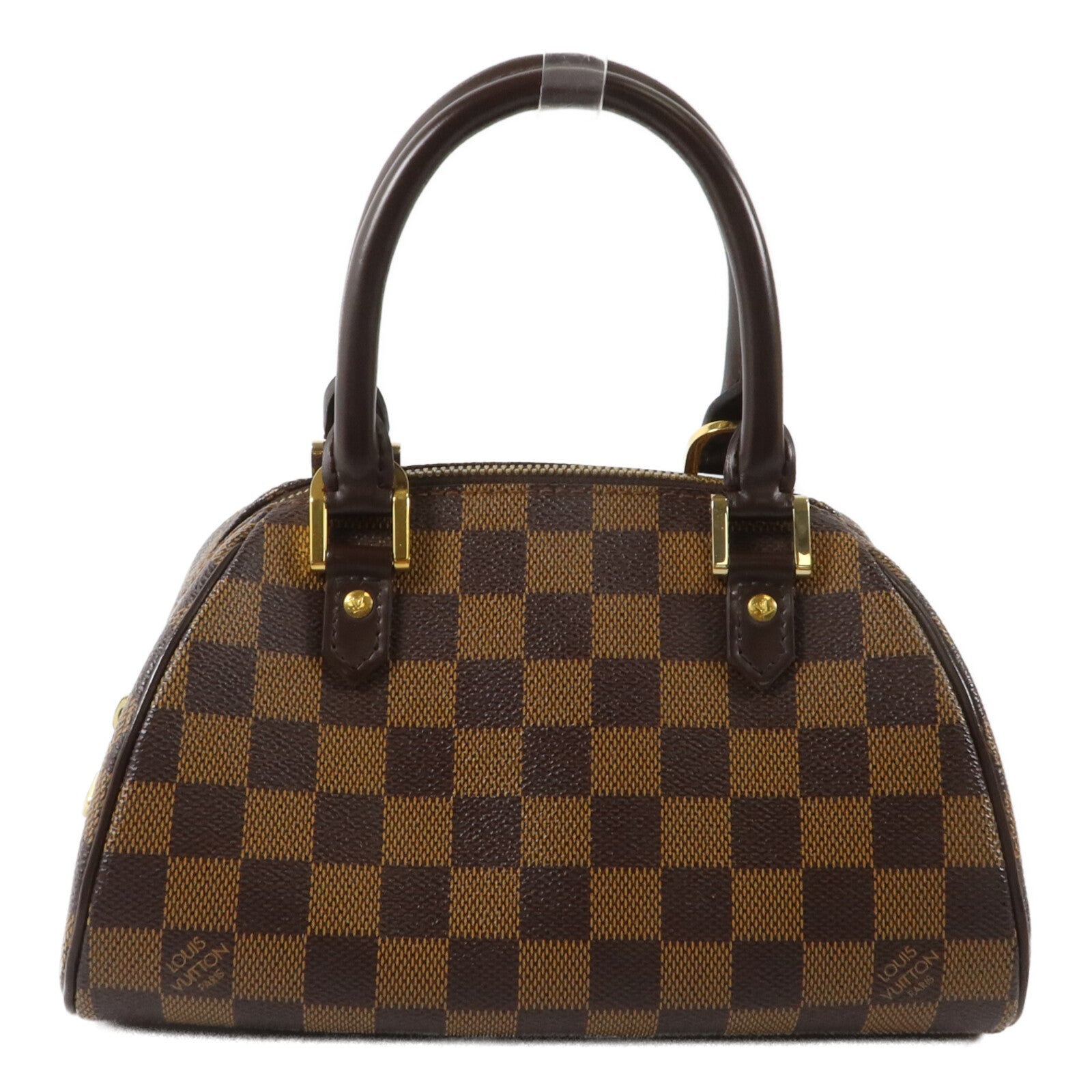 LOUIS VUITTON Damier Rivera Mini金扣手挽袋