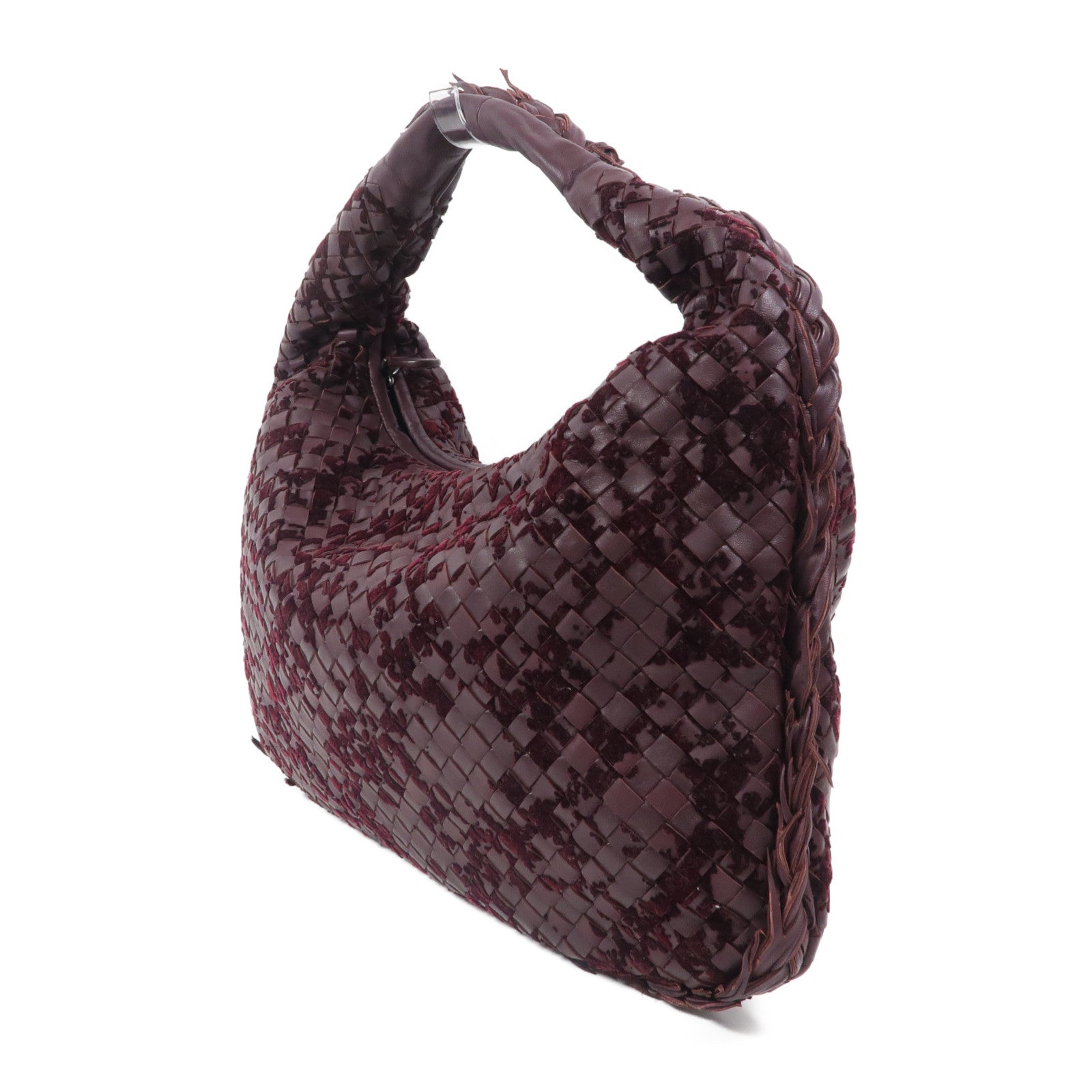 BOTTEGA VENETA 牛皮皮革/天鵝絨Intrecciato Hobo手挽袋