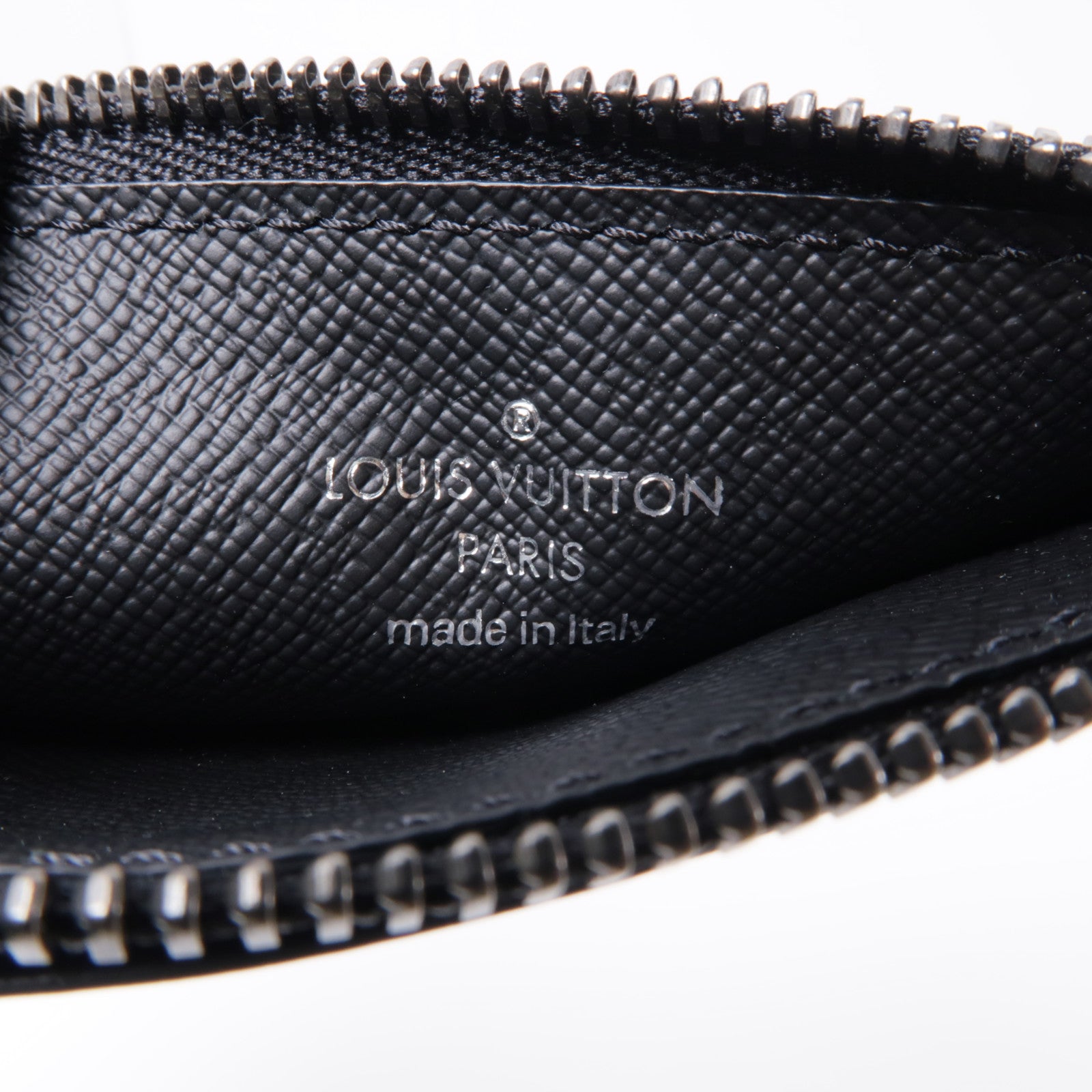 LOUIS VUITTON Monogram Eclipse Coin/Card Holder銀扣零錢包/卡片套黑色
