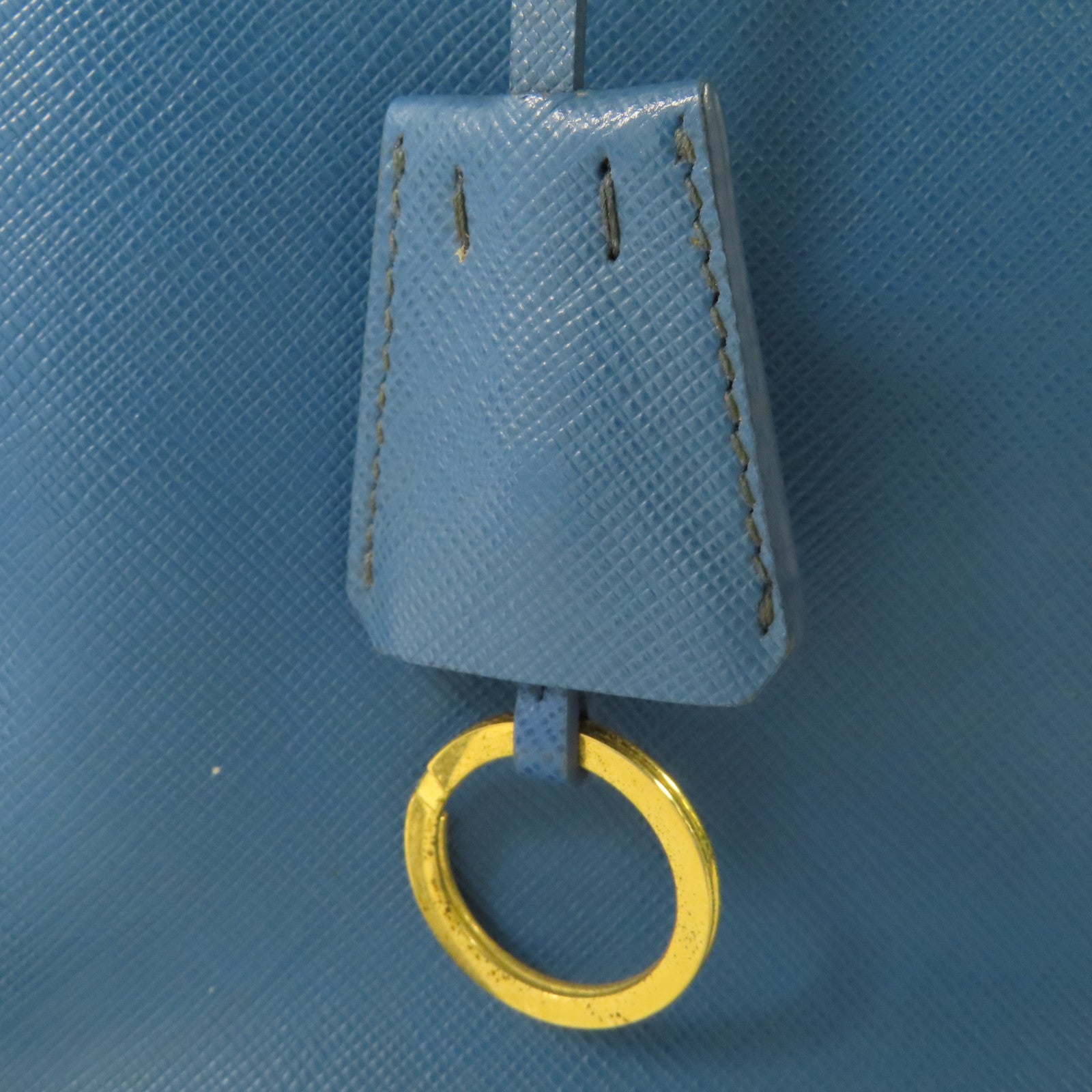PRADA Galleria 2 Way Shoulder Hand Bag BN2274 Saffiano Leather Blue