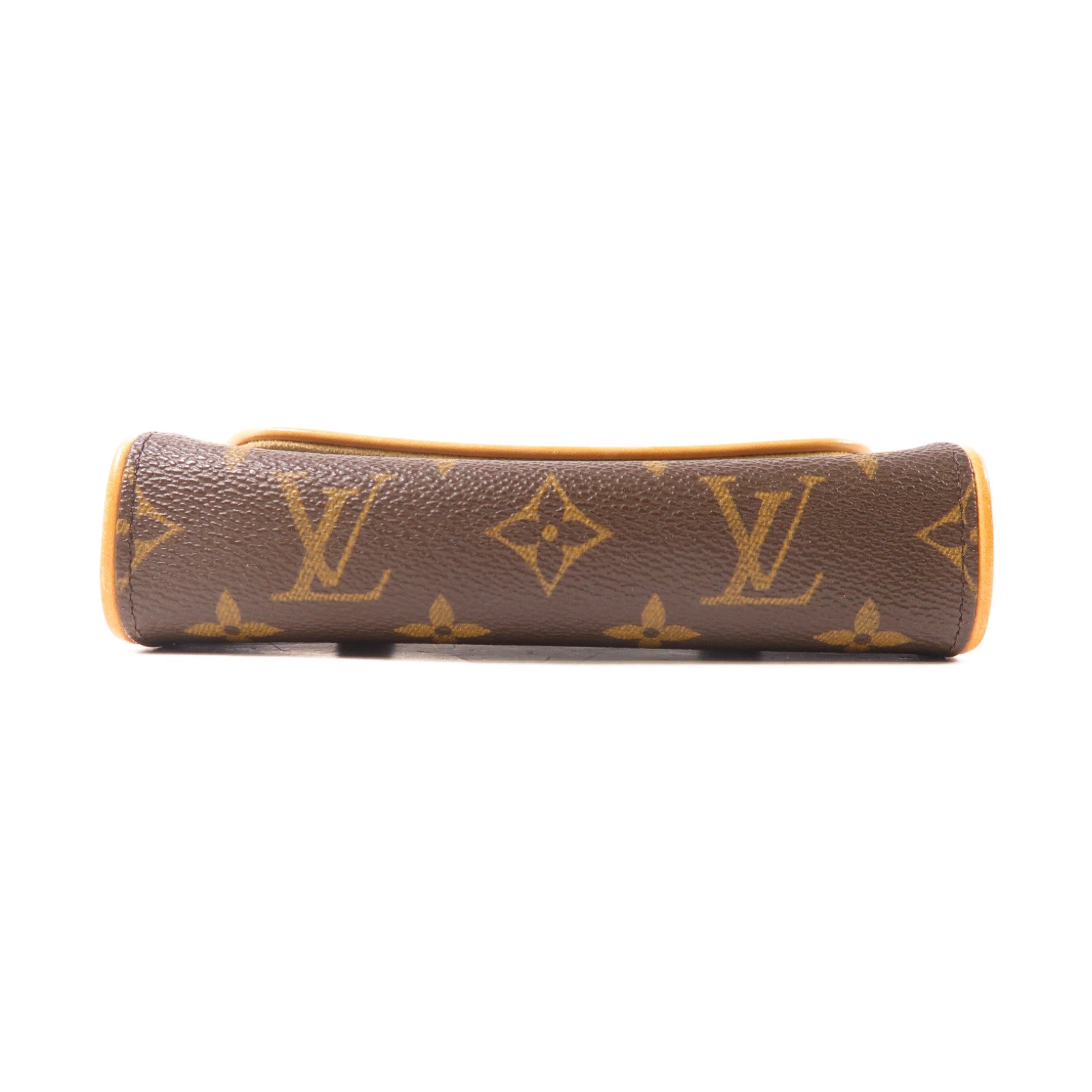 LOUIS VUITTON Monogram Pochette Florentine金扣腰包啡色
