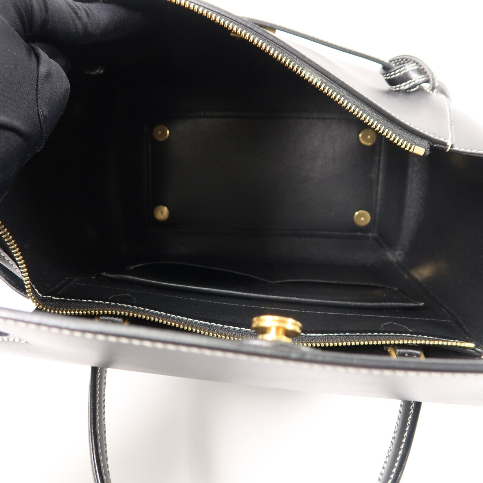 CELINE 牛皮皮革Mini Belt Bag手挽肩背兩用袋