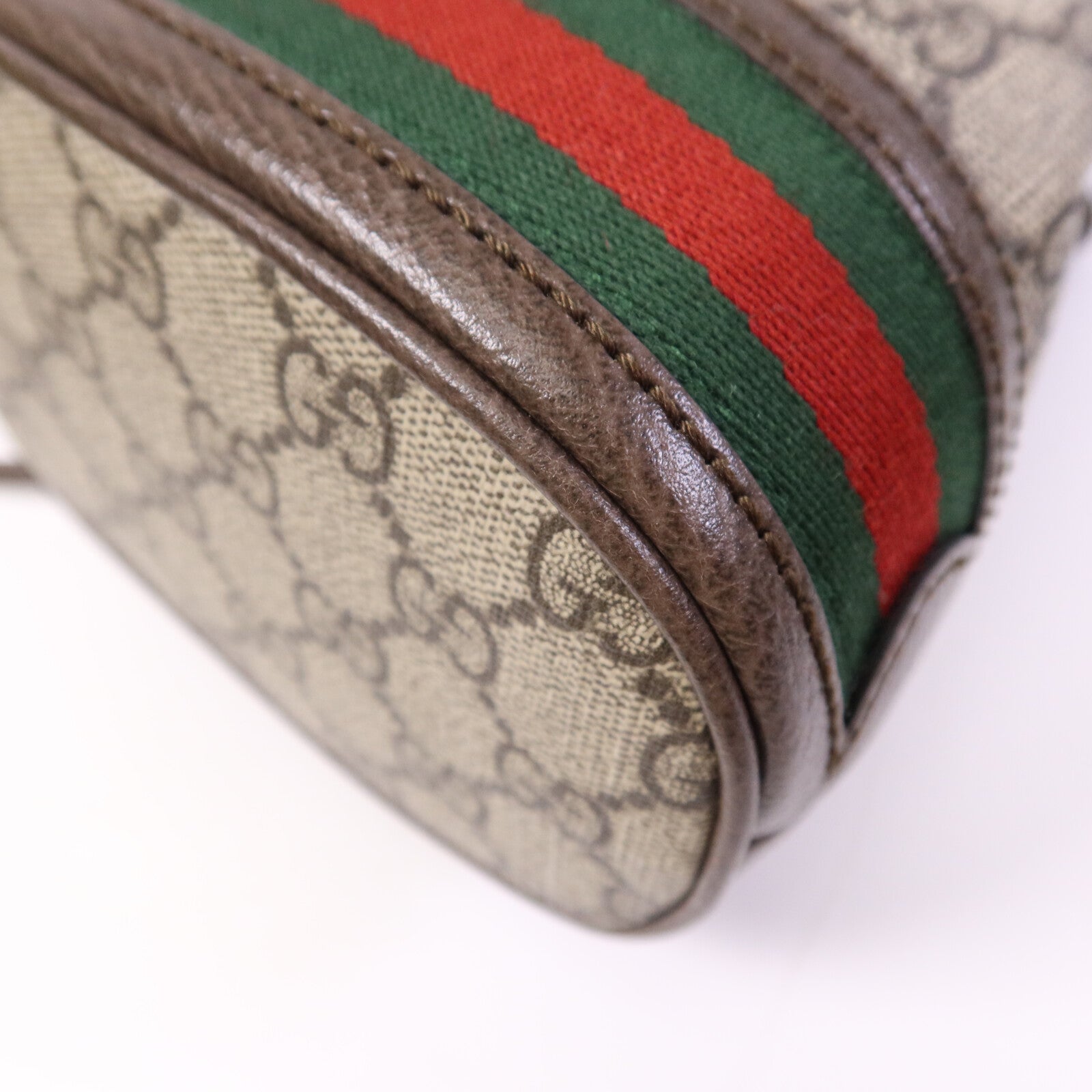 GUCCI 塗層帆布Ophidia Mini Bucket金扣肩背袋