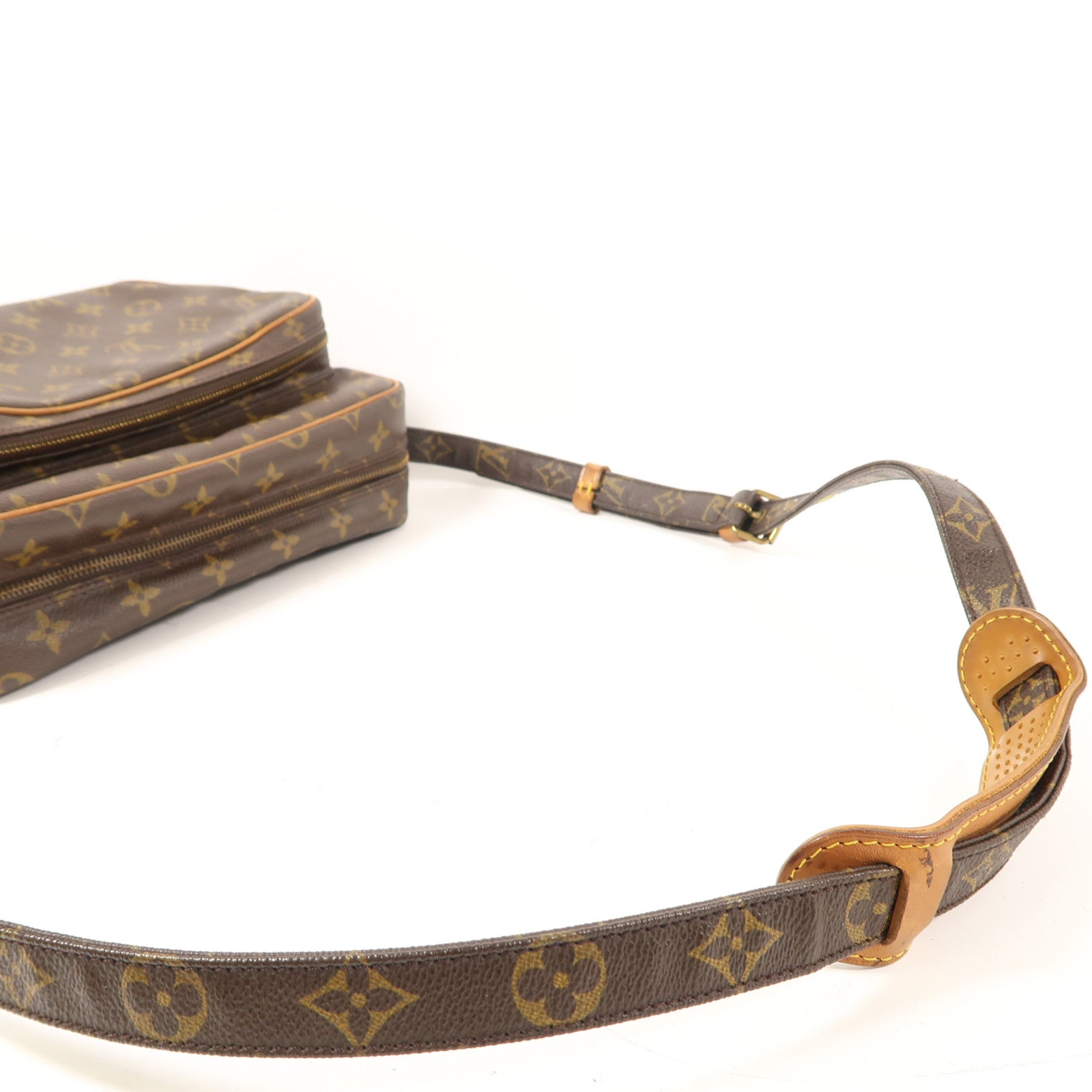 LOUIS VUITTON Monogram Nil金扣肩背袋啡色