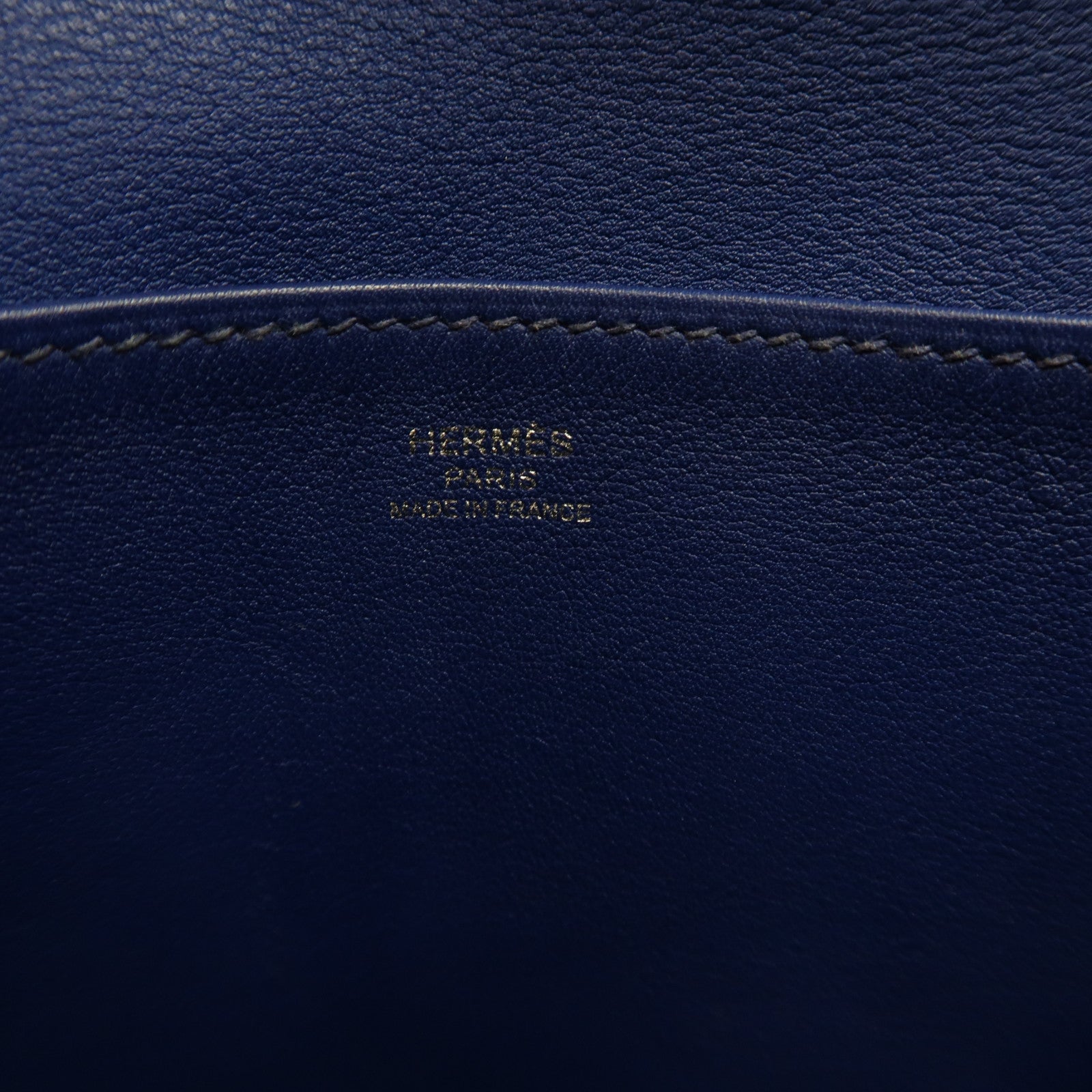 HERMES Swift皮革Mini Halzan 22銀扣手挽肩背兩用袋藍色
