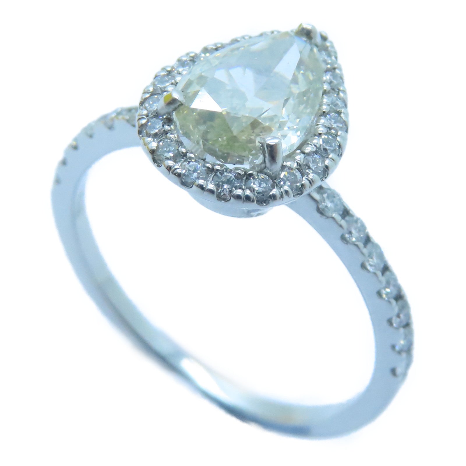 JEWELRY PT950鉑金Diamond Ring 1.012ct/0.26ct鑽石戒指US#6.25