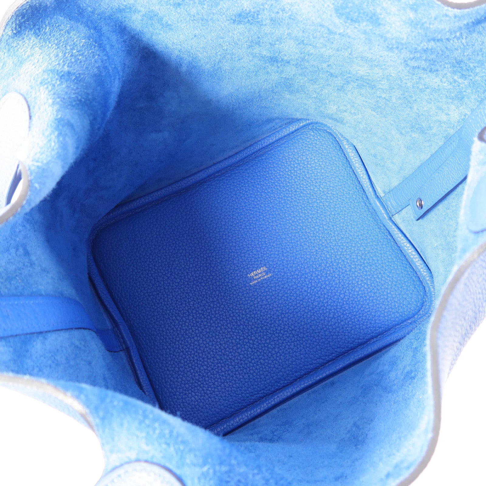 HERMES 【激減優惠】Clemence皮革Picotin MM銀扣手挽袋