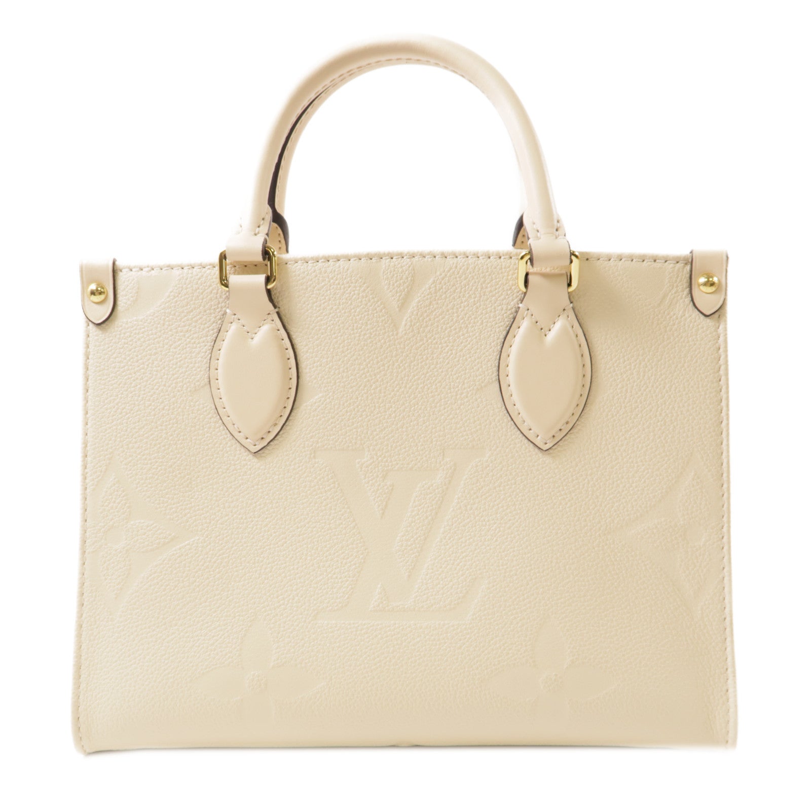LOUIS VUITTON Monogram Empreinte On The Go金扣手挽肩背兩用袋