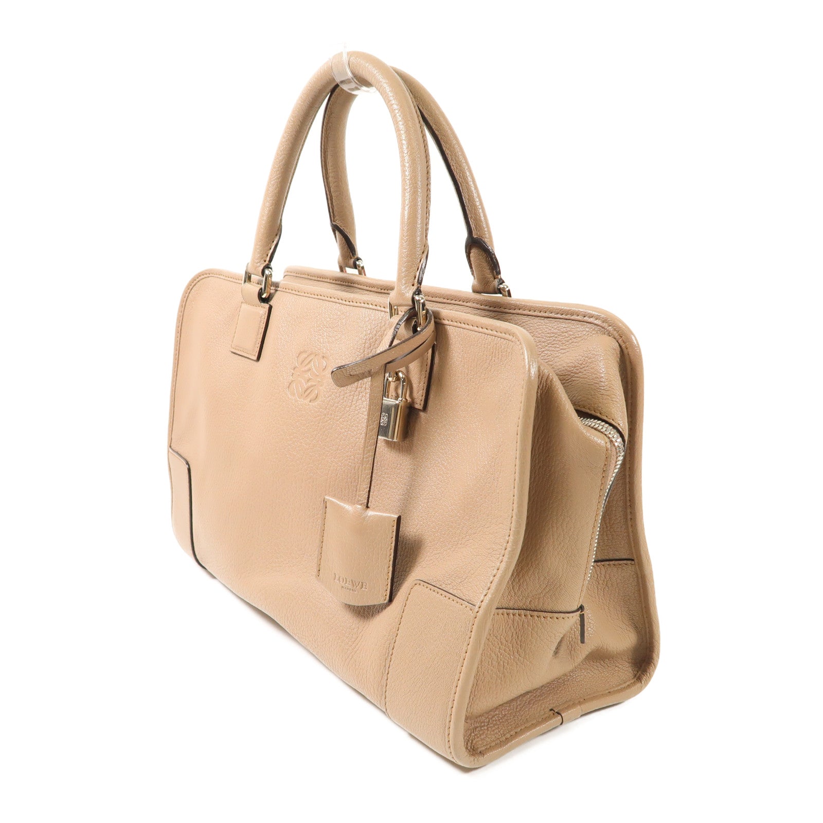 LOEWE 牛皮皮革Amazona 23銀扣手挽袋