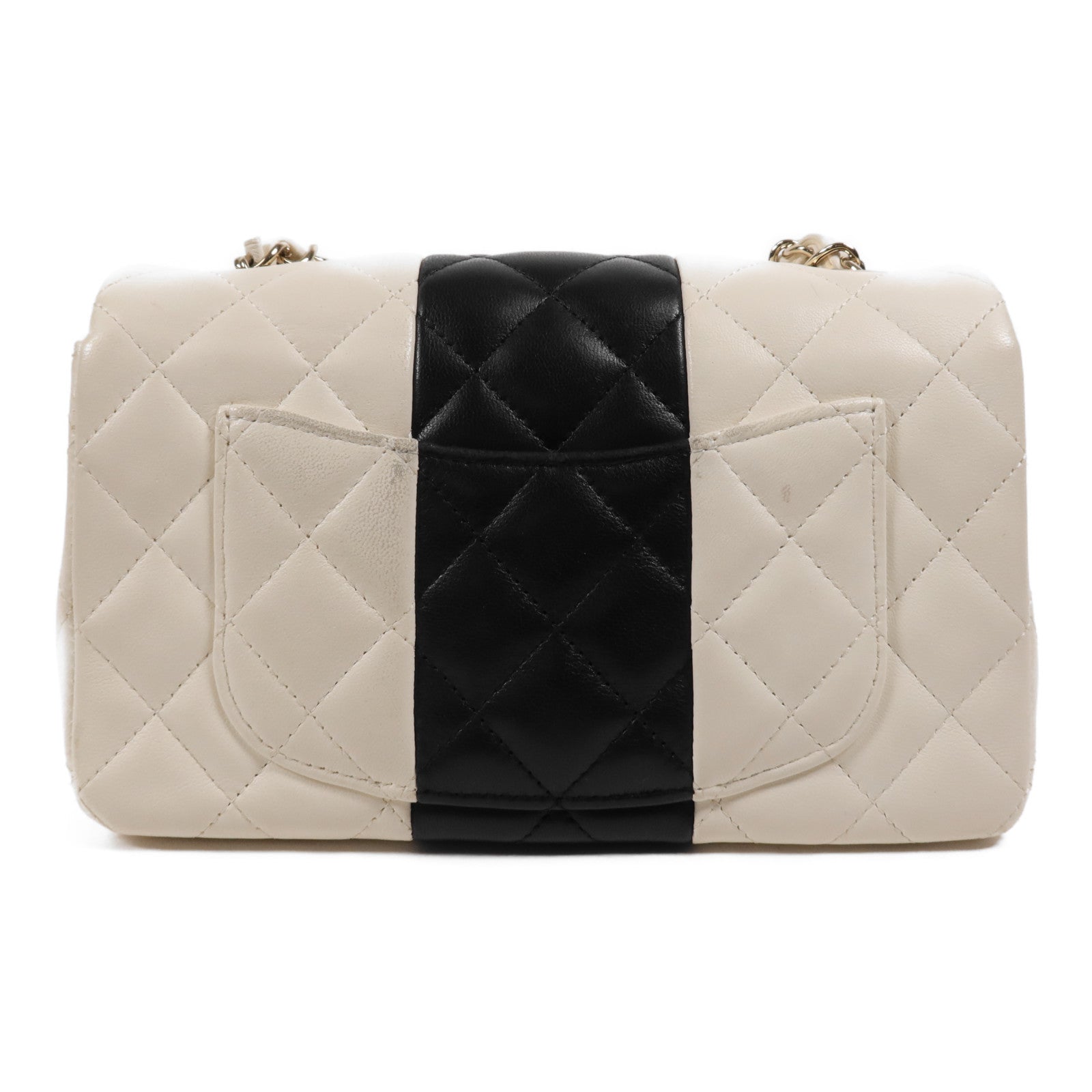 CHANEL 【激減優惠】牛皮皮革Mini Classic 20金扣鏈帶肩背袋
