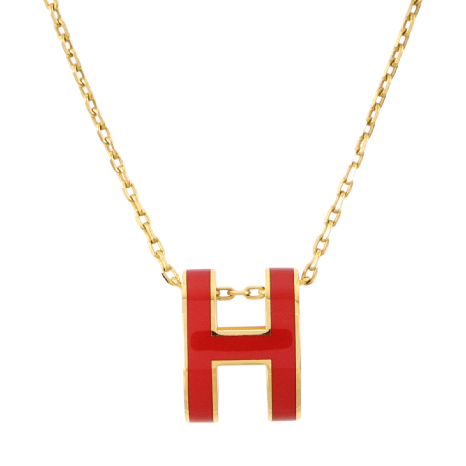 HERMES 金屬/琺瑯Pop H項鏈