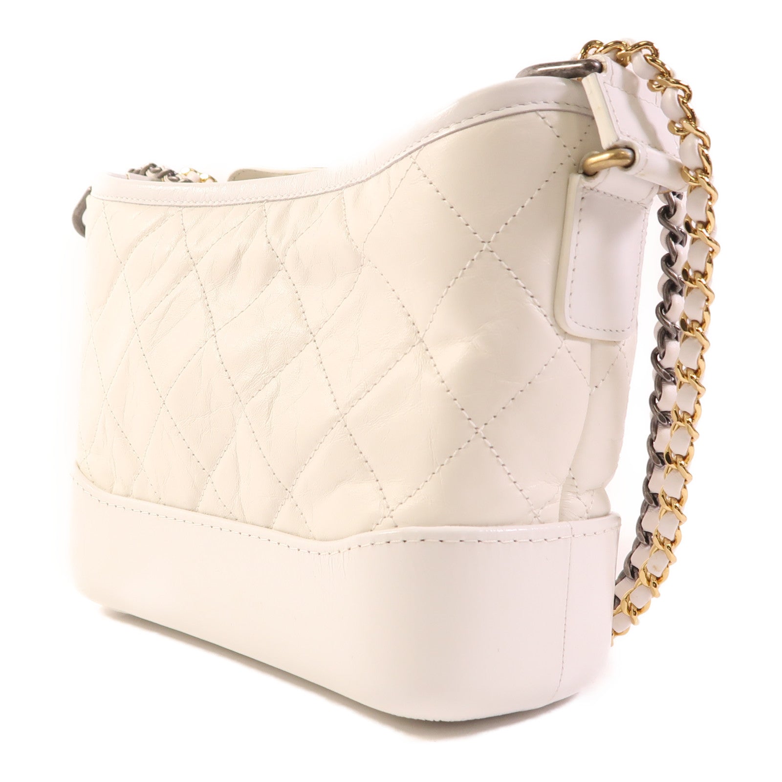 CHANEL 羊皮皮革Gabrielle Small鏈帶肩背袋