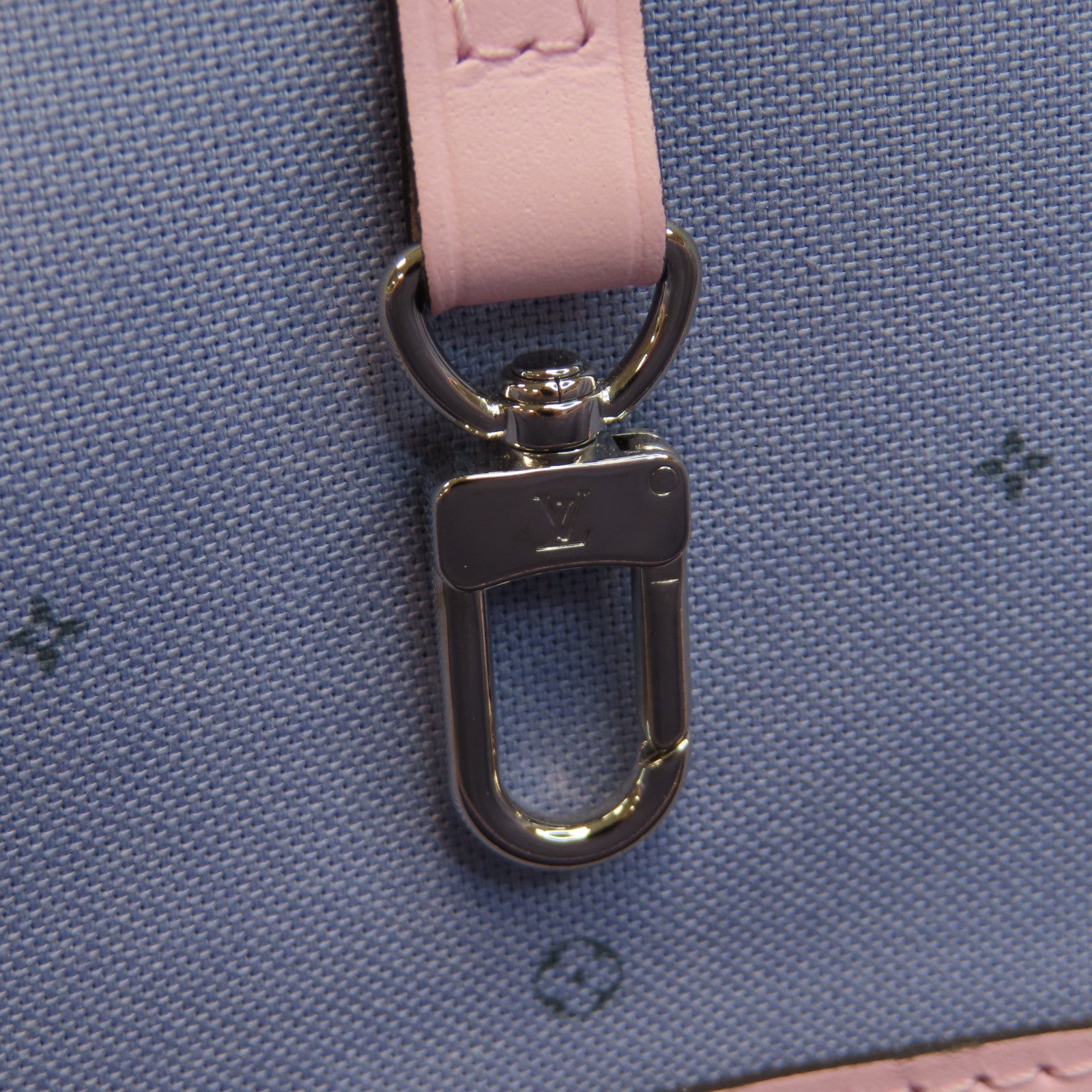 LOUIS VUITTON Escale Pastel Neverfull MM銀扣手挽袋粉紅色