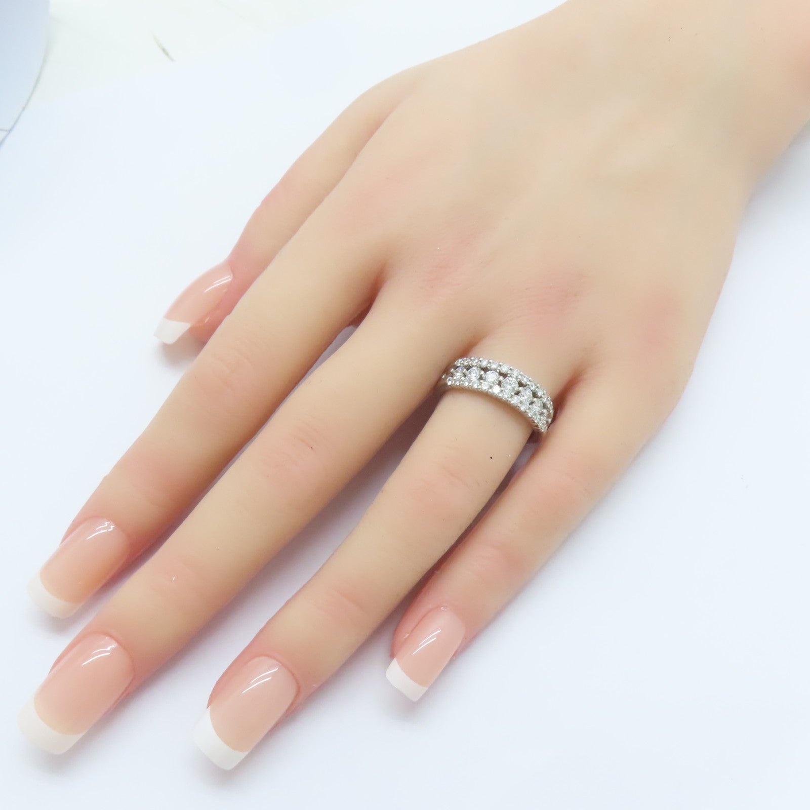 JEWELRY 【激減優惠】PT900鉑金/1.08ct鑚石Diamond Ring戒指US#7