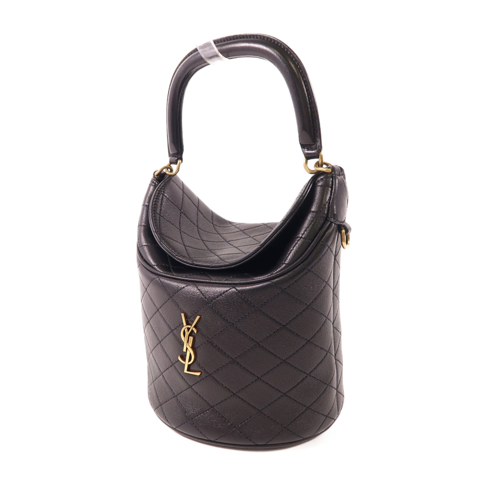SAINT LAURENT 牛皮皮革GABY Bucket Bag金扣手挽肩背兩用袋