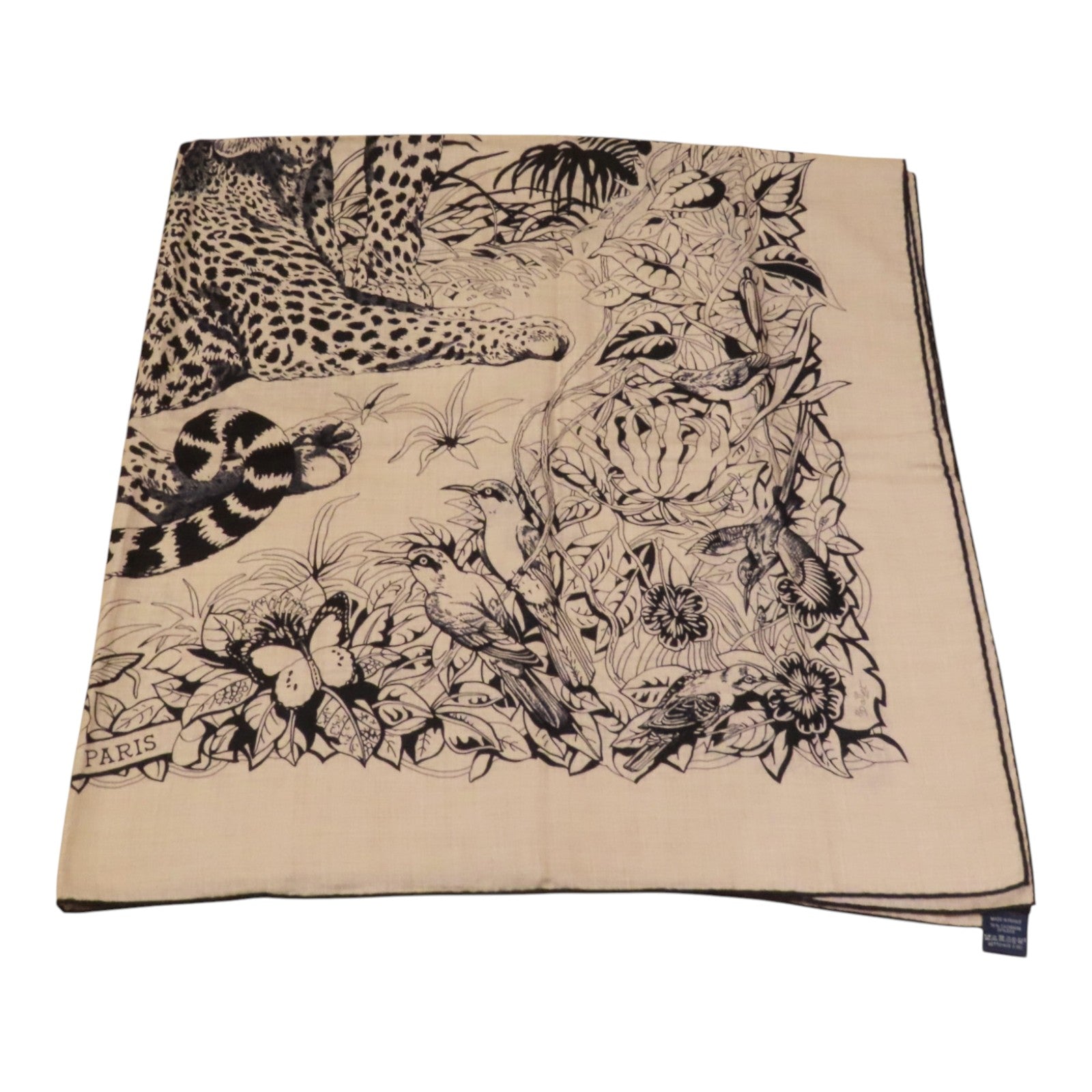 HERMES 羊絨/絲質Scarf絲巾