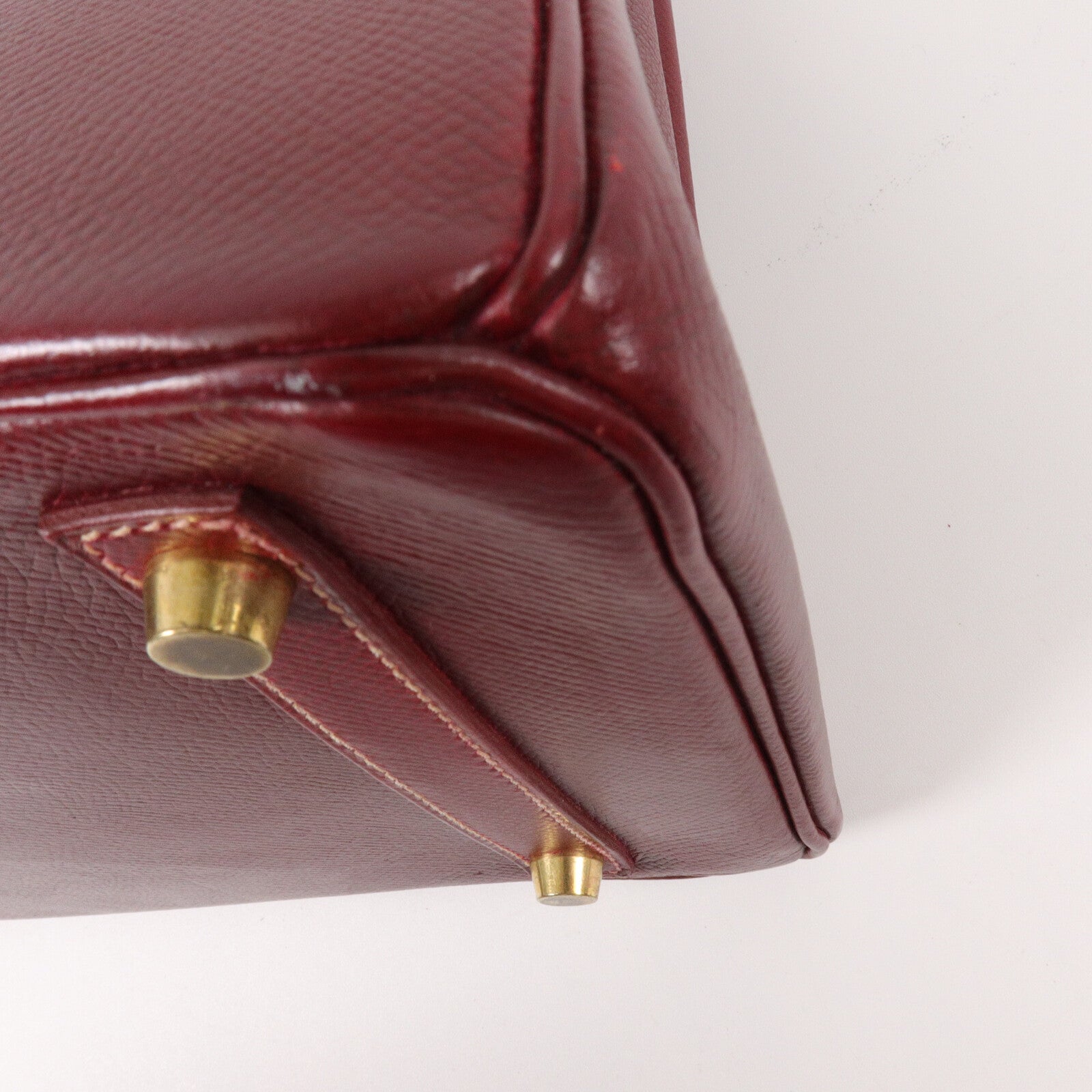 HERMES Epsom皮革Birkin 30手挽袋Rouge H