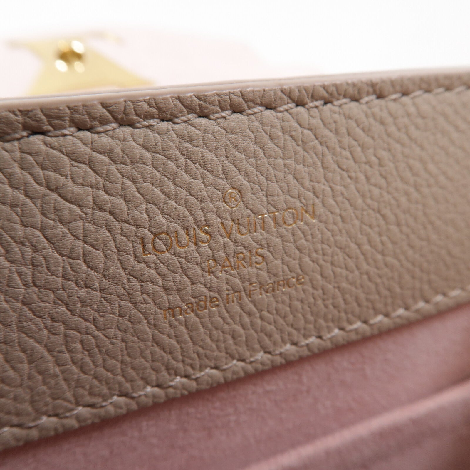 LOUIS VUITTON 牛皮皮革Lockme Ever Mini金扣手挽肩背兩用袋