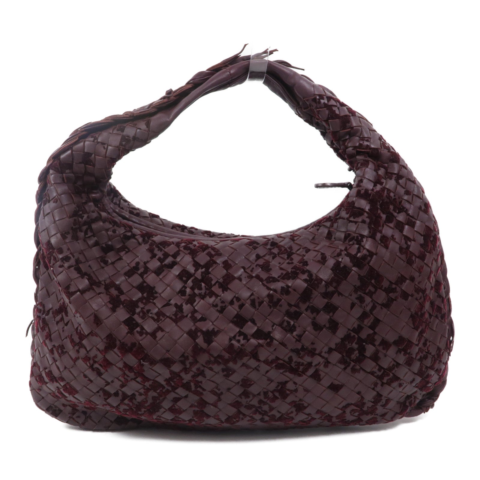 BOTTEGA VENETA 牛皮皮革/天鵝絨Intrecciato Hobo手挽袋