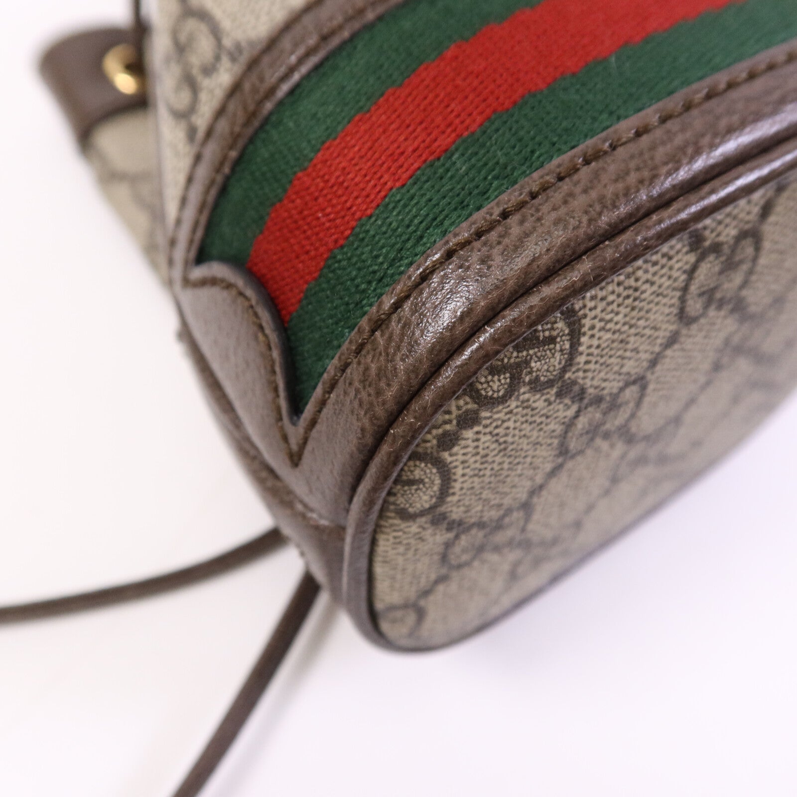 GUCCI 塗層帆布Ophidia Mini Bucket金扣肩背袋