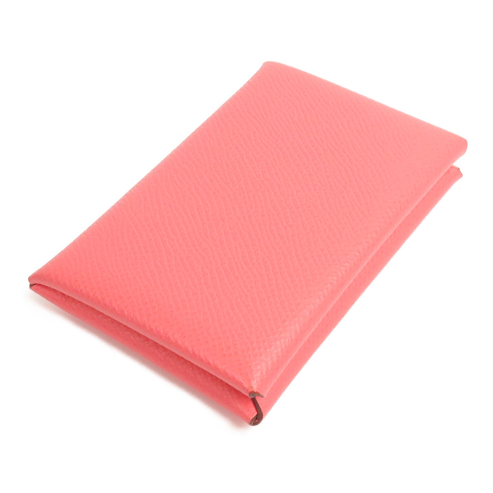 HERMES Epsom皮革Calvi Card Holder卡片套Rose Jaipur