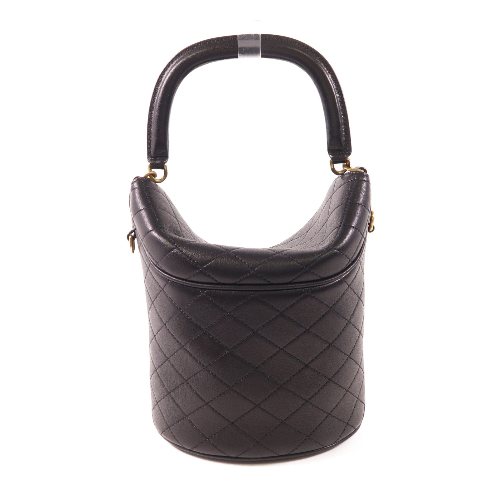 SAINT LAURENT 牛皮皮革GABY Bucket Bag金扣手挽肩背兩用袋