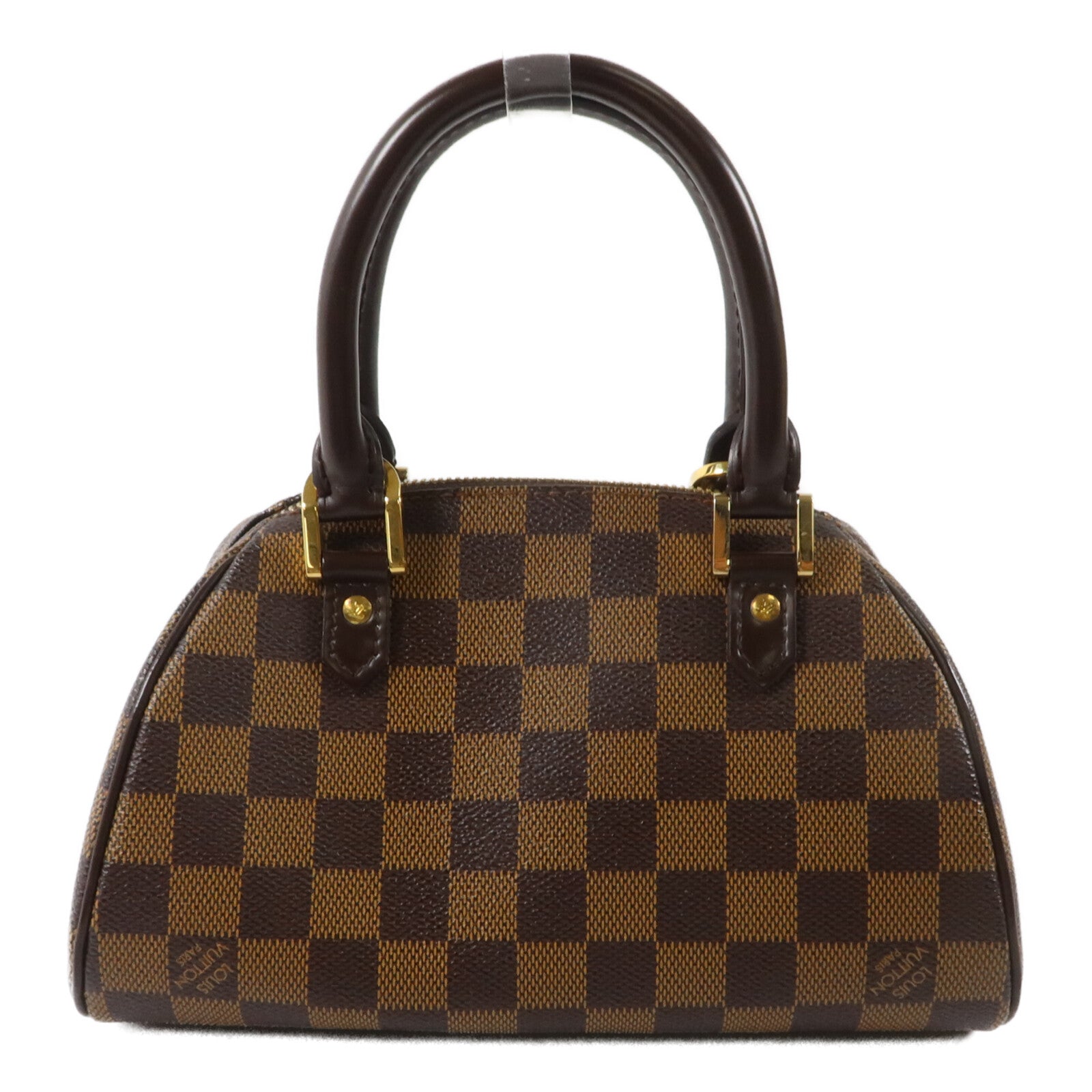 LOUIS VUITTON Damier Rivera Mini金扣手挽袋