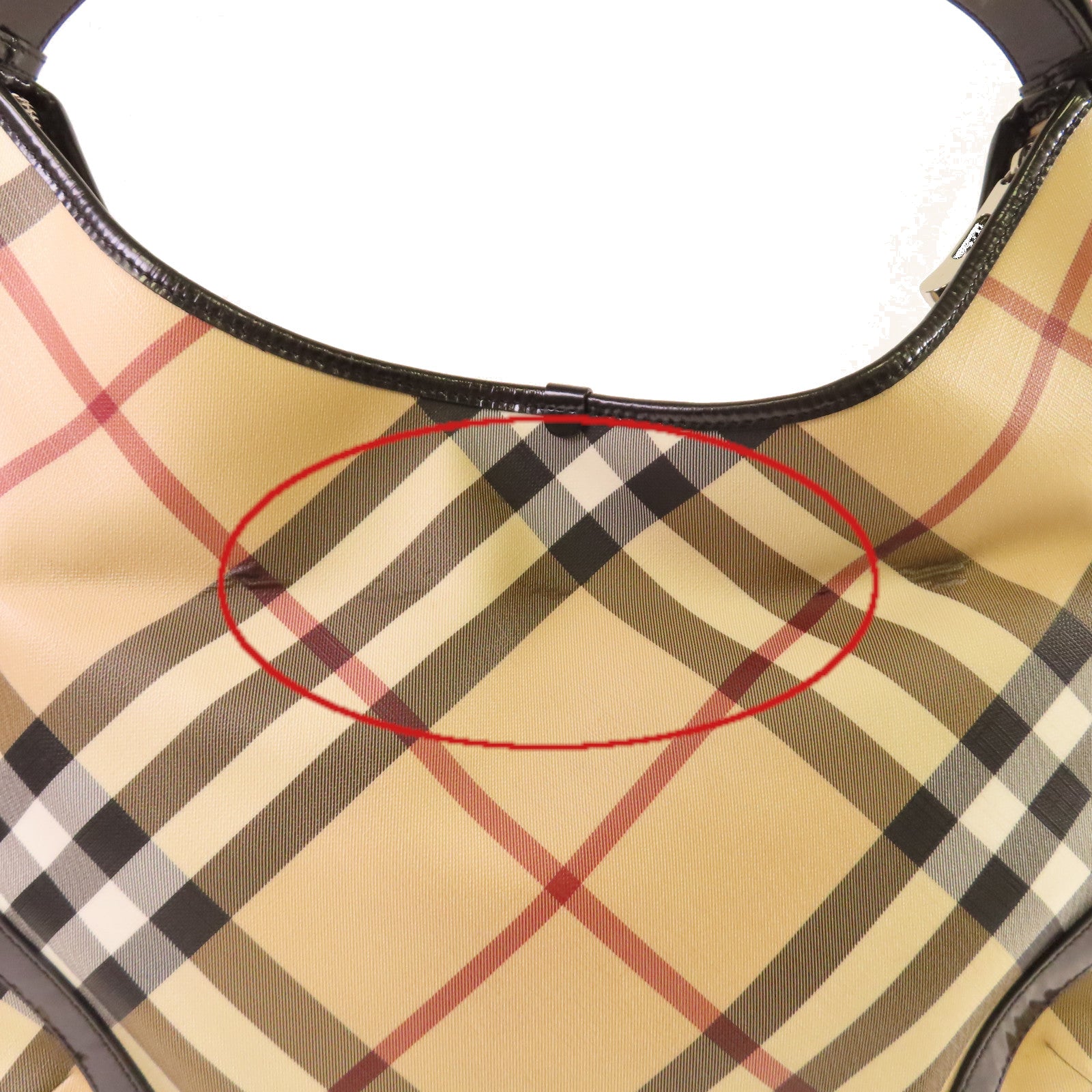 BURBERRY 【激減優惠】塗層帆布Shoulder Bag肩背袋米色/啡色/黑色