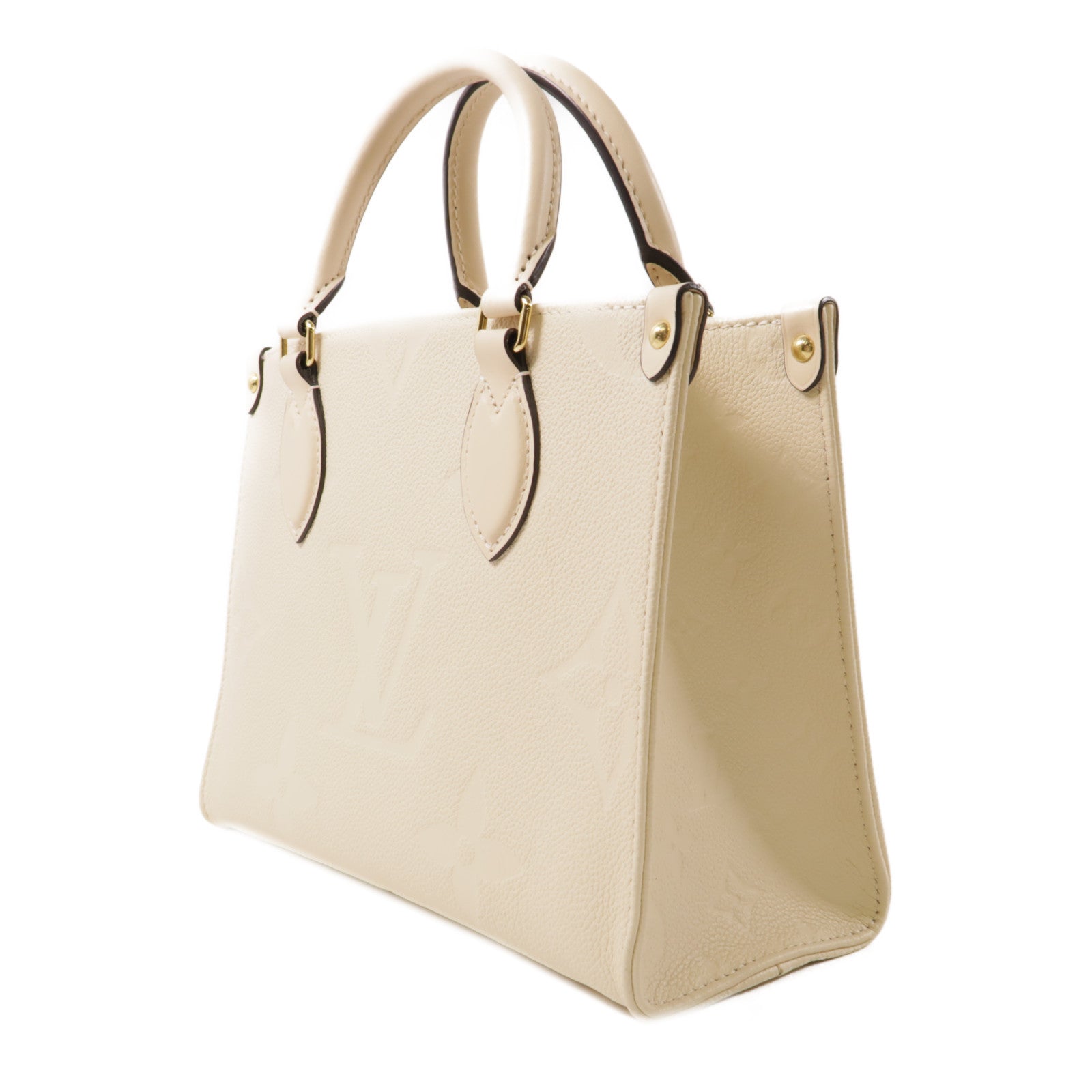 LOUIS VUITTON Monogram Empreinte On The Go金扣手挽肩背兩用袋