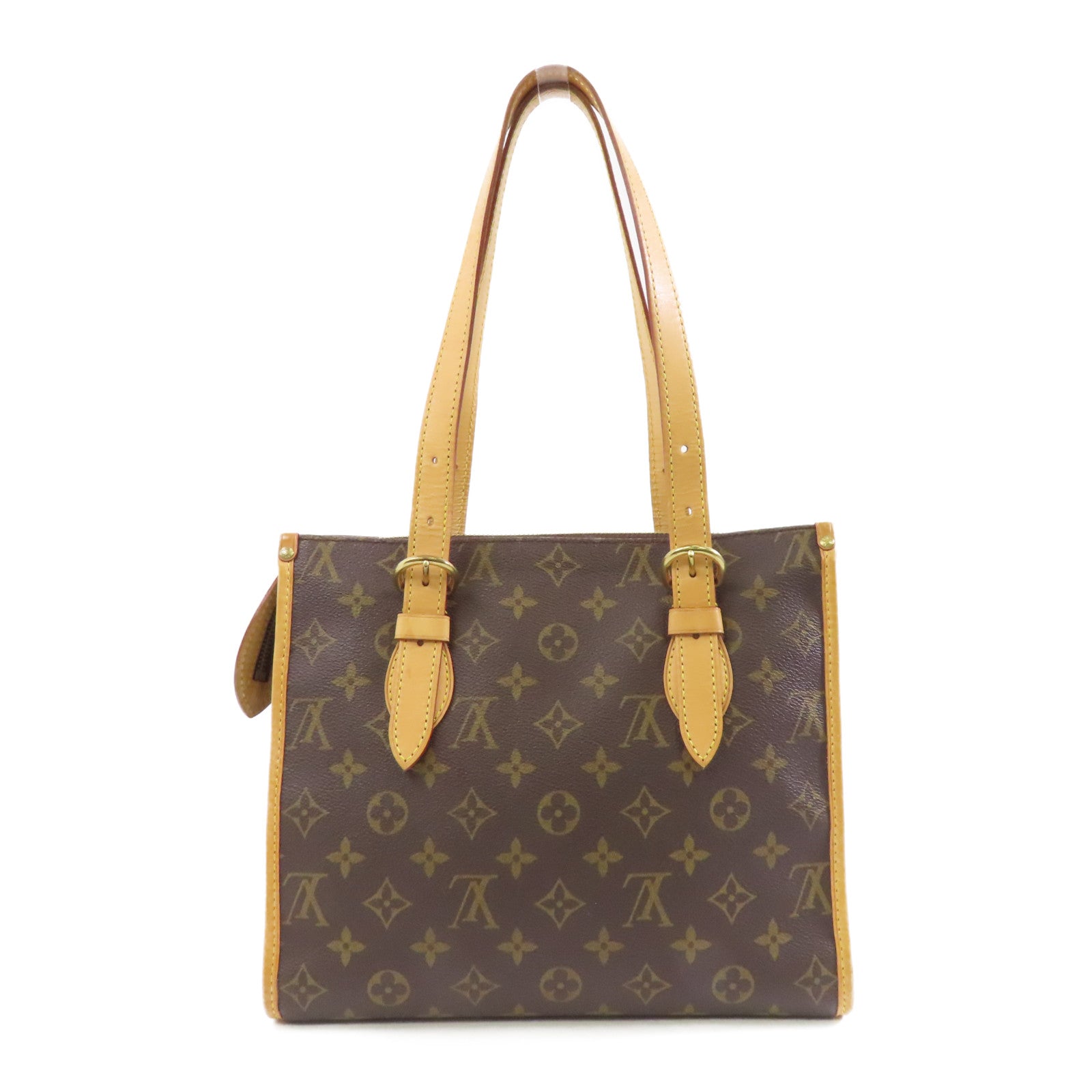 LOUIS VUITTON Monogram Popincourt Haut金扣肩背袋啡色