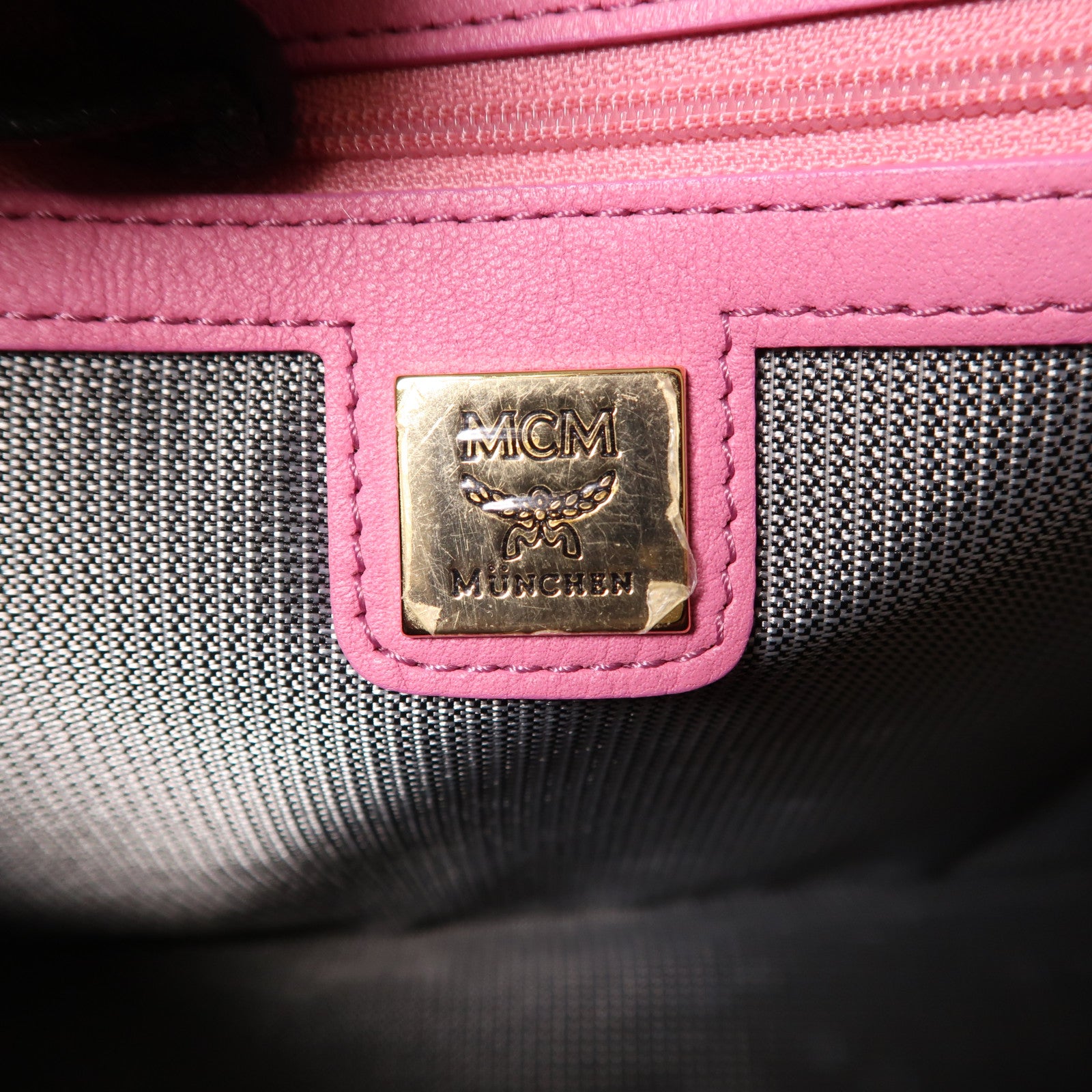 MCM 皮革Rucksack金扣背包