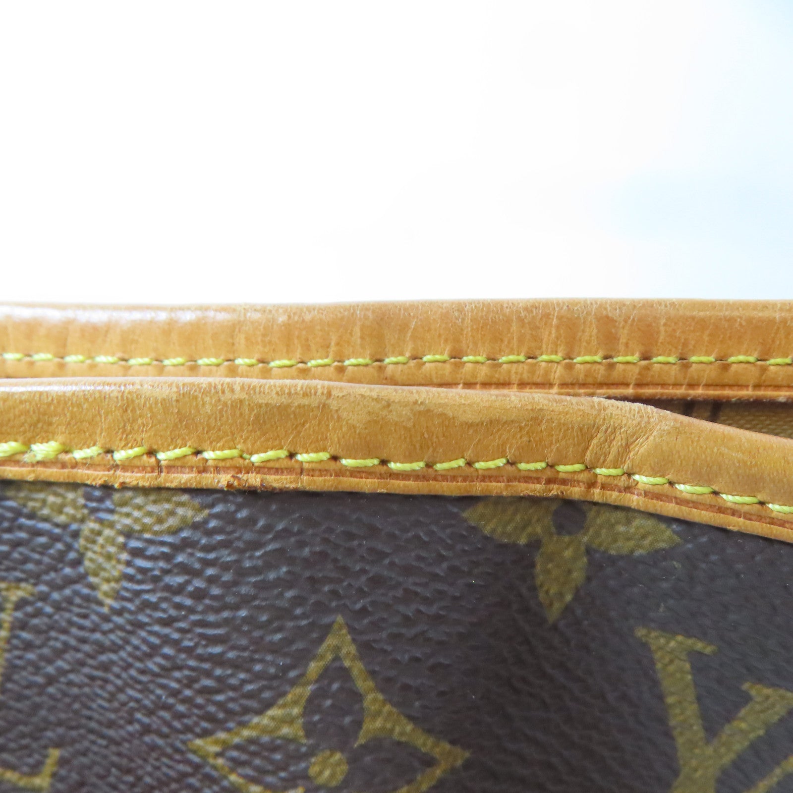 LOUIS VUITTON Monogram Neverfull MM金扣手挽袋啡色