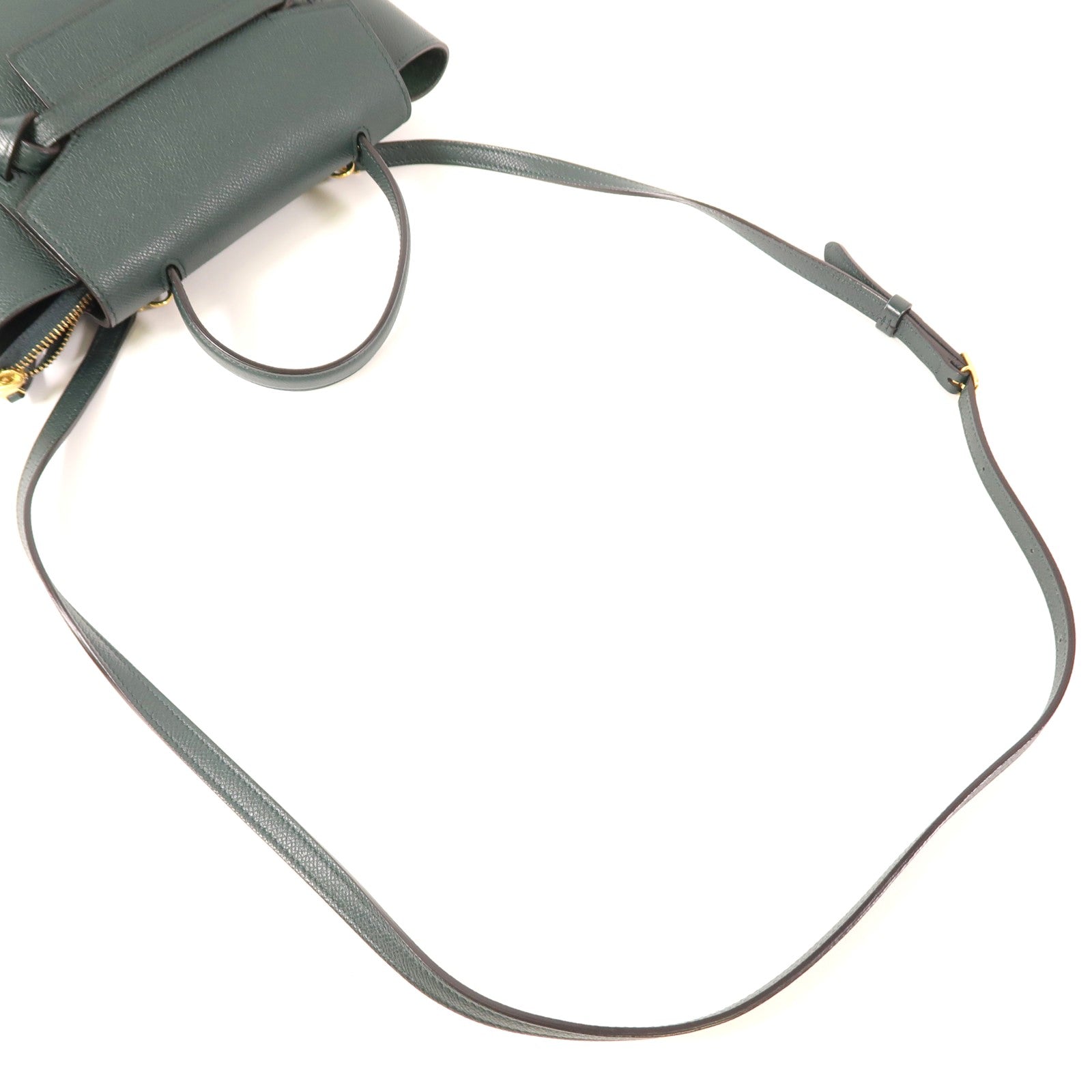 CELINE 牛皮皮革Belt Bag金扣手挽肩背兩用袋