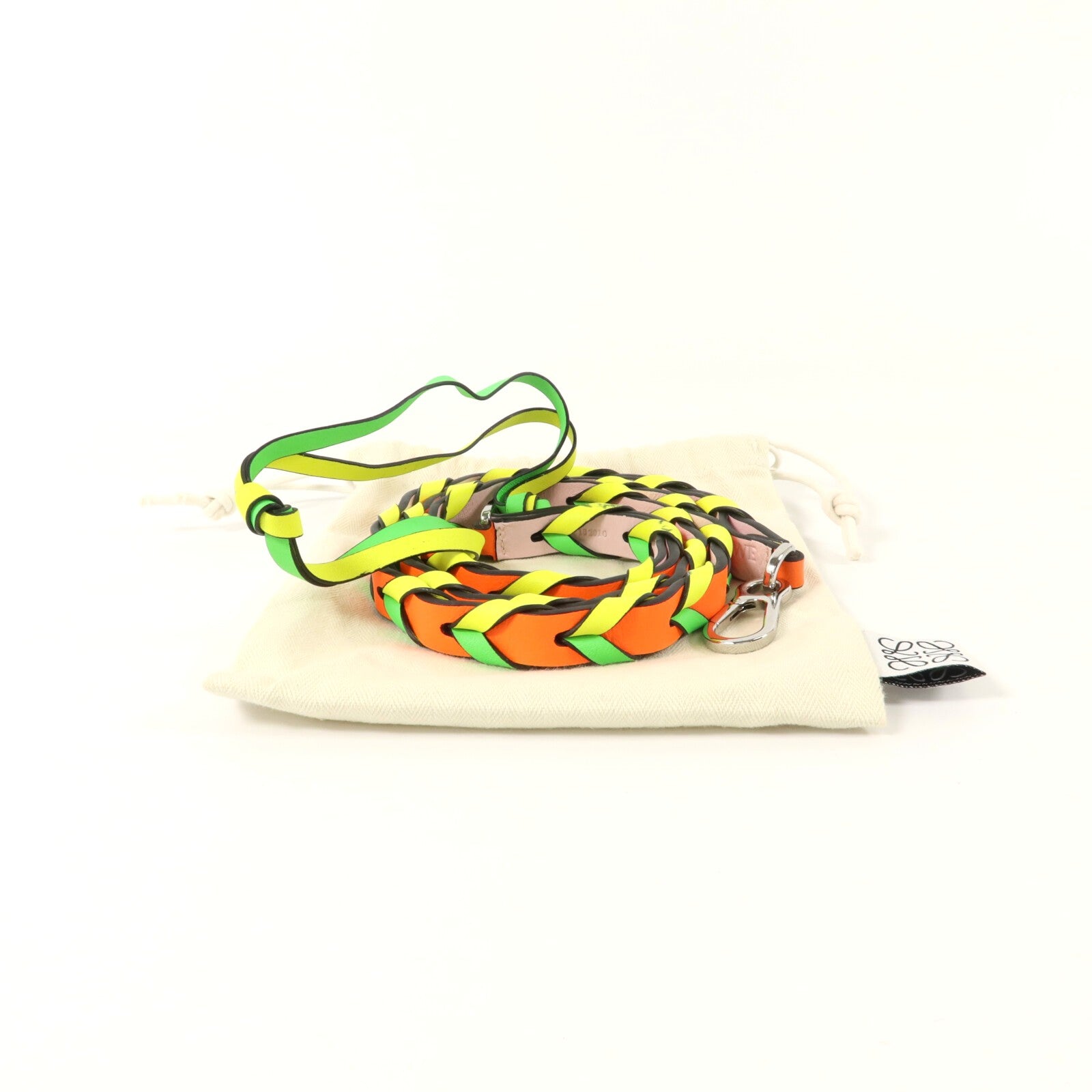 LOEWE 牛皮皮革Braided Mini Shoulder Strap肩帶