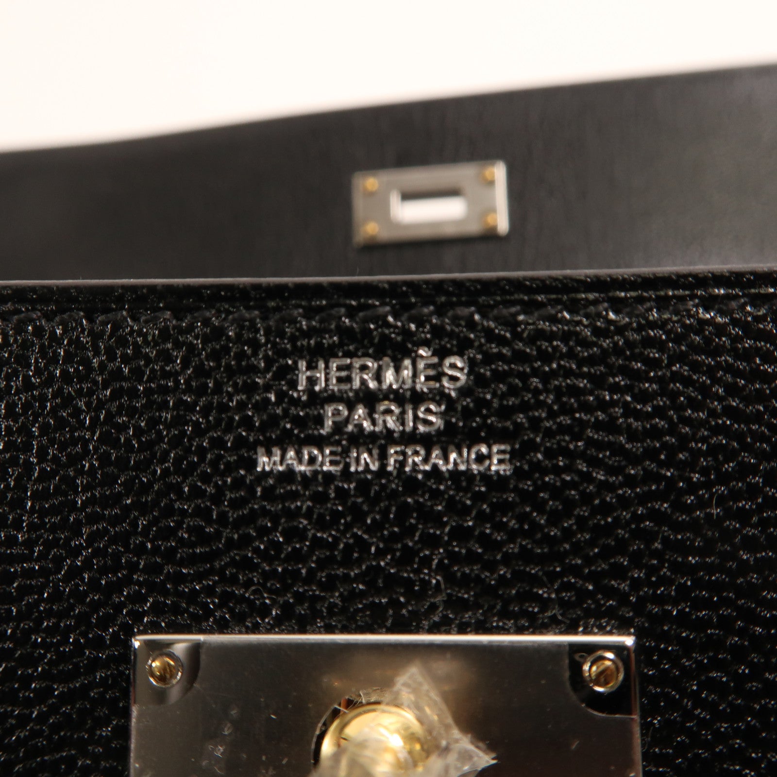 HERMES 【激減優惠】Chevre皮革Kelly To Go銀扣肩背袋黑色