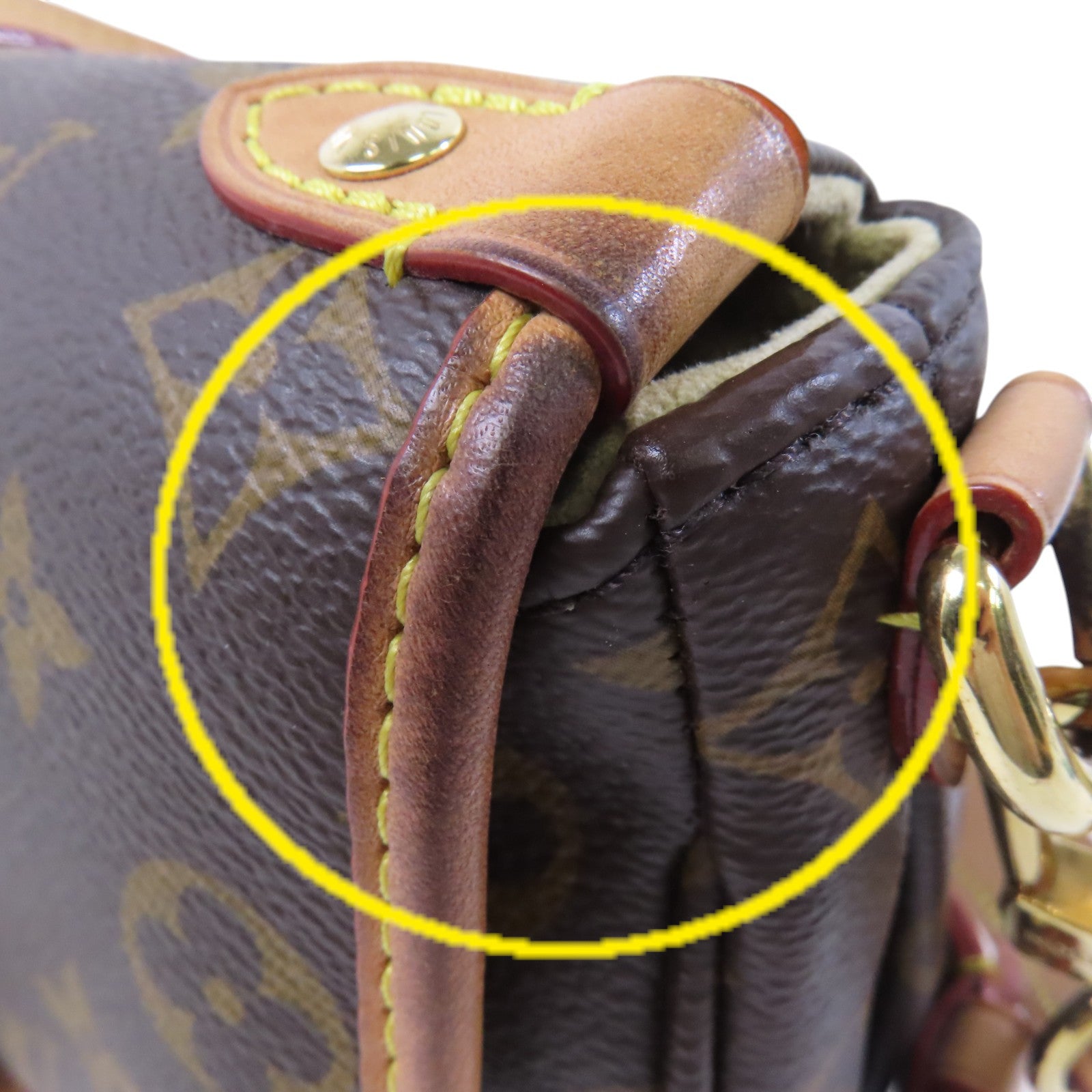 LOUIS VUITTON Monogram Saumur BB金扣肩背袋